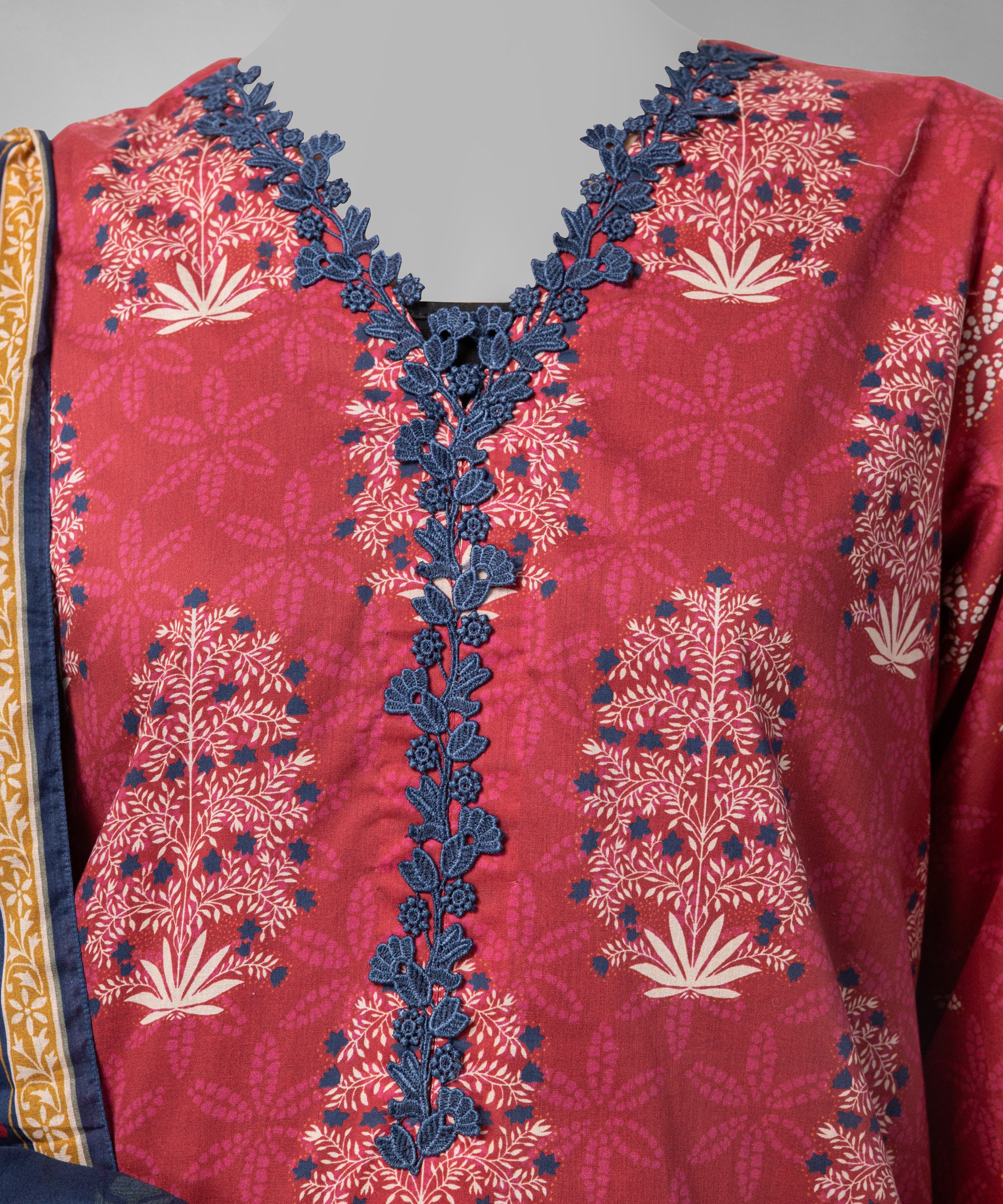Pink Digital Printed Liminal Unstitched 3Pc