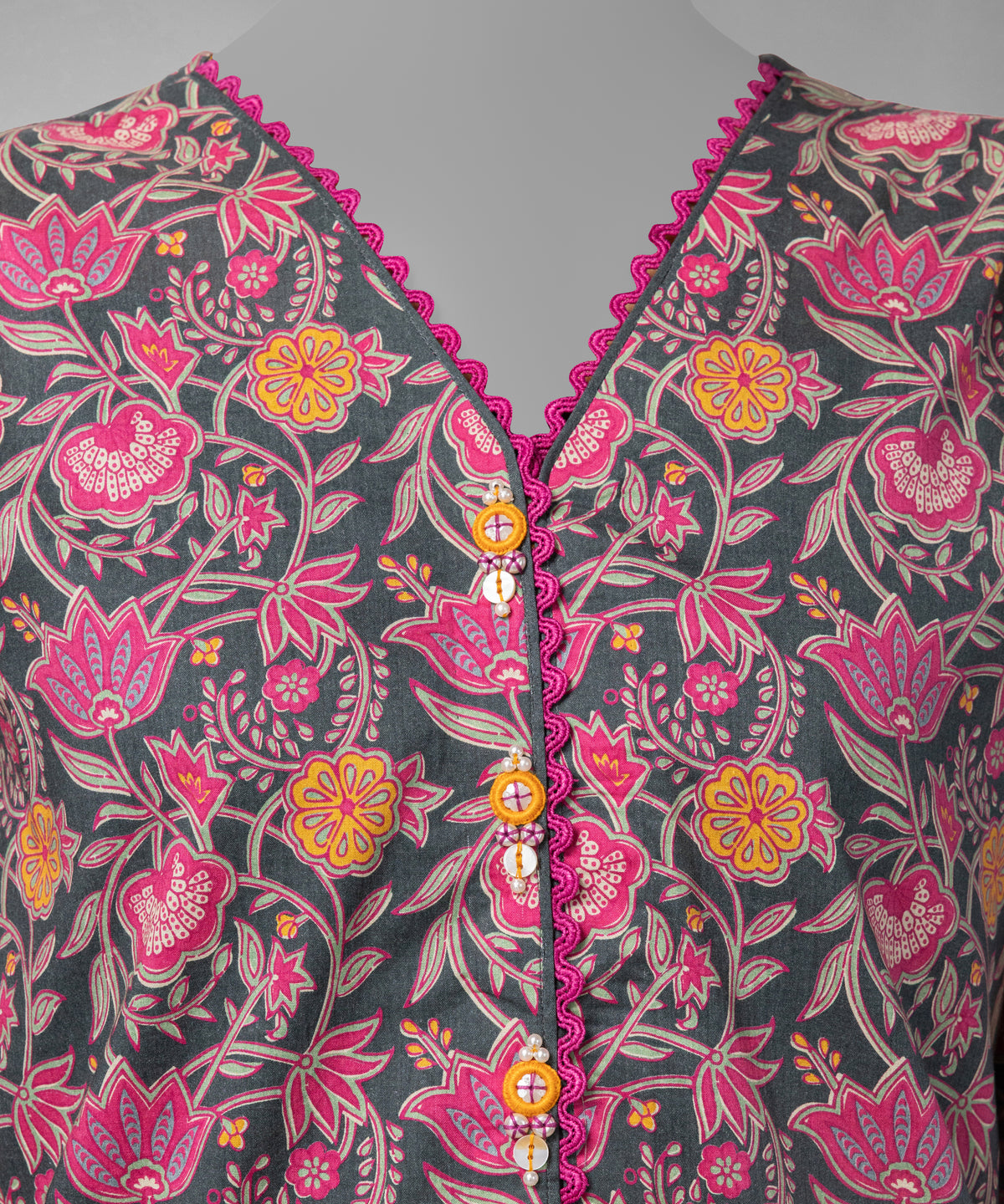 Grey Digital Printed Liminal Unstitched 3Pc