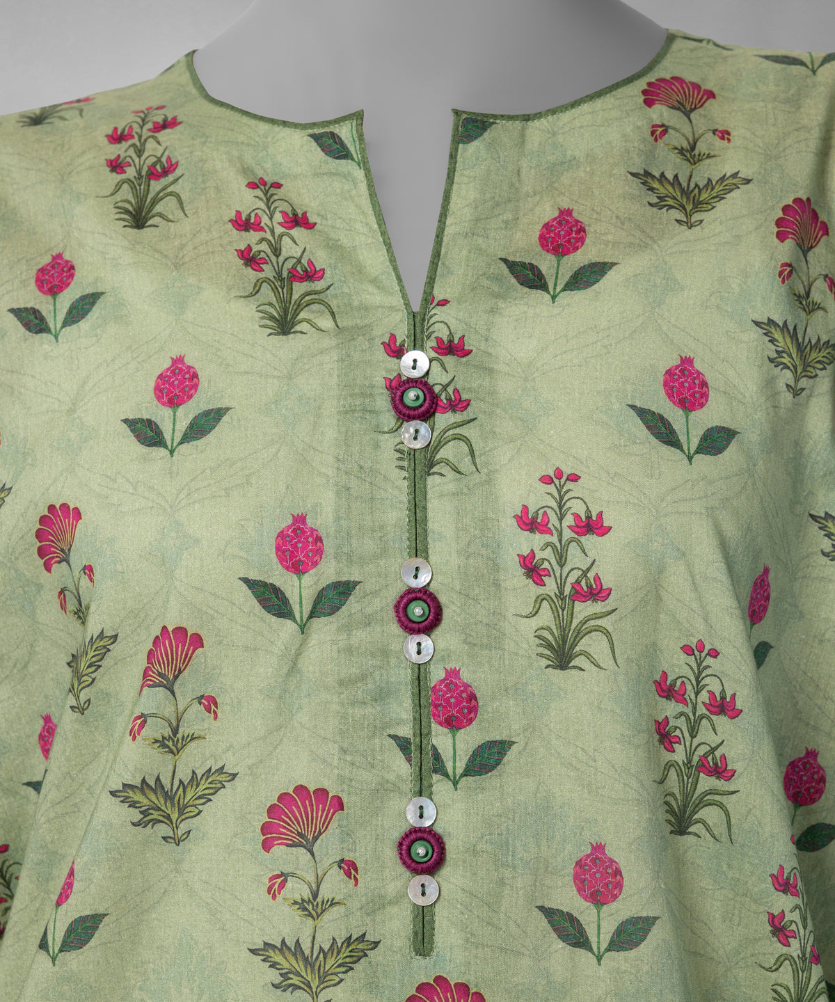 Mint Green Digital Printed Liminal Unstitched 3Pc