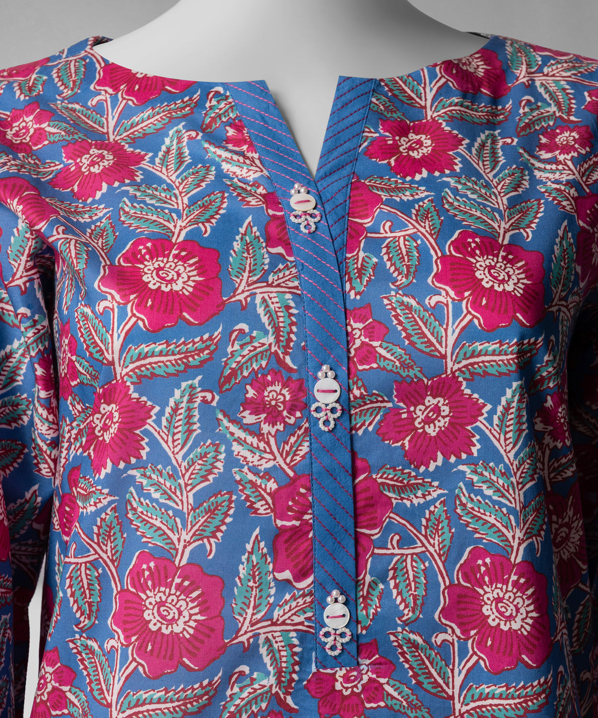 Blue Digital Printed Liminal Unstitched 3Pc