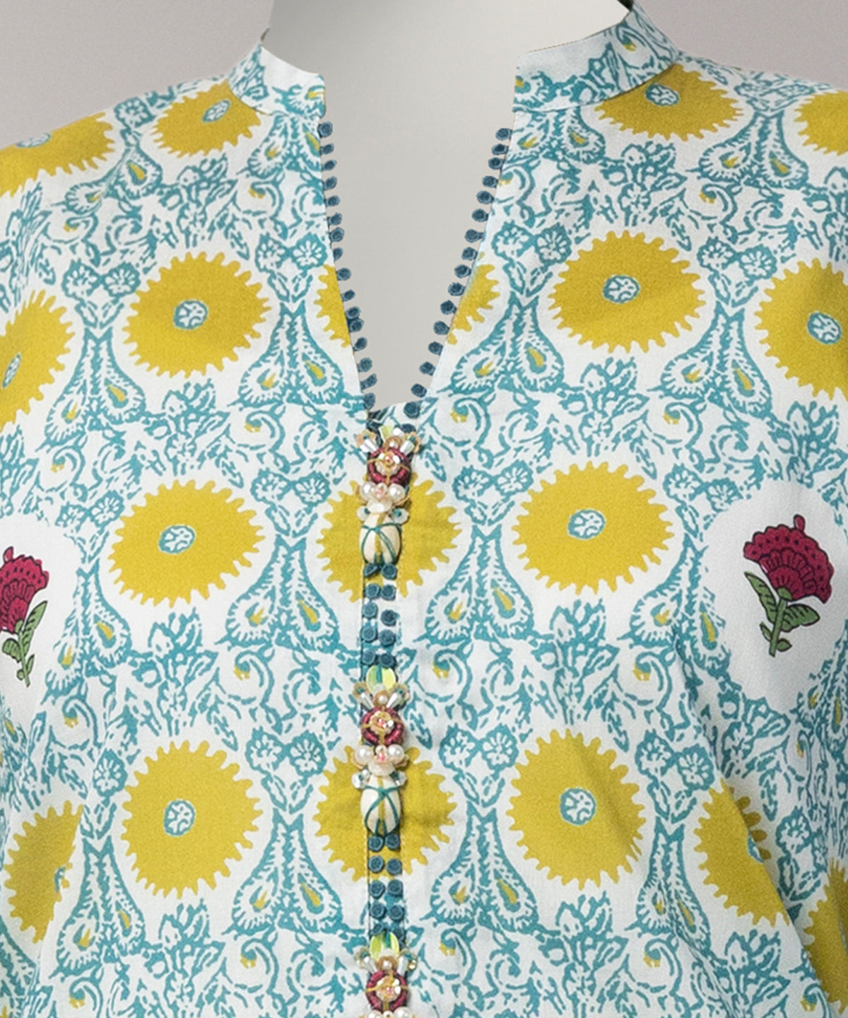 Multicolor Digital Printed Cambric Unstitched 3Pc