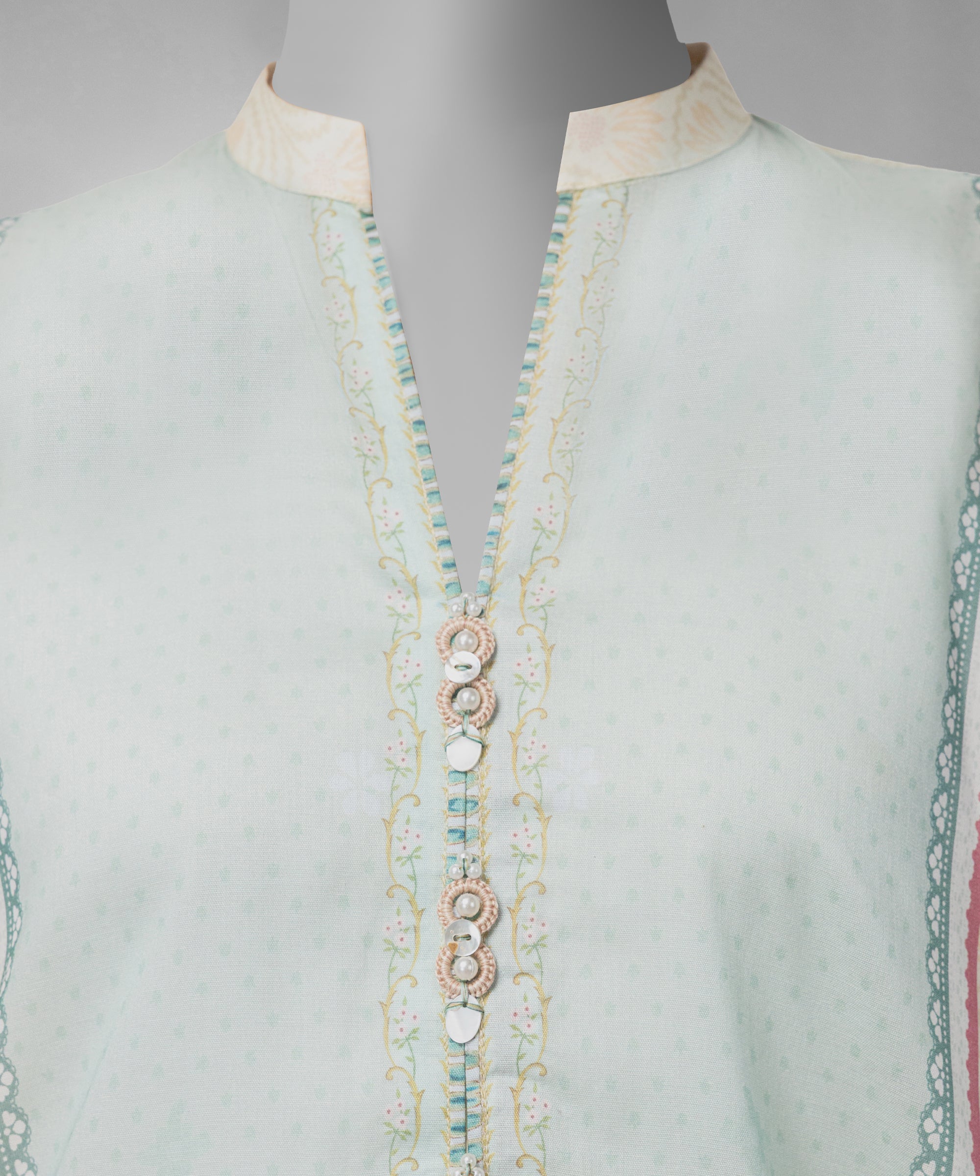 Cream Digital Printed Liminal Unstitched 3Pc