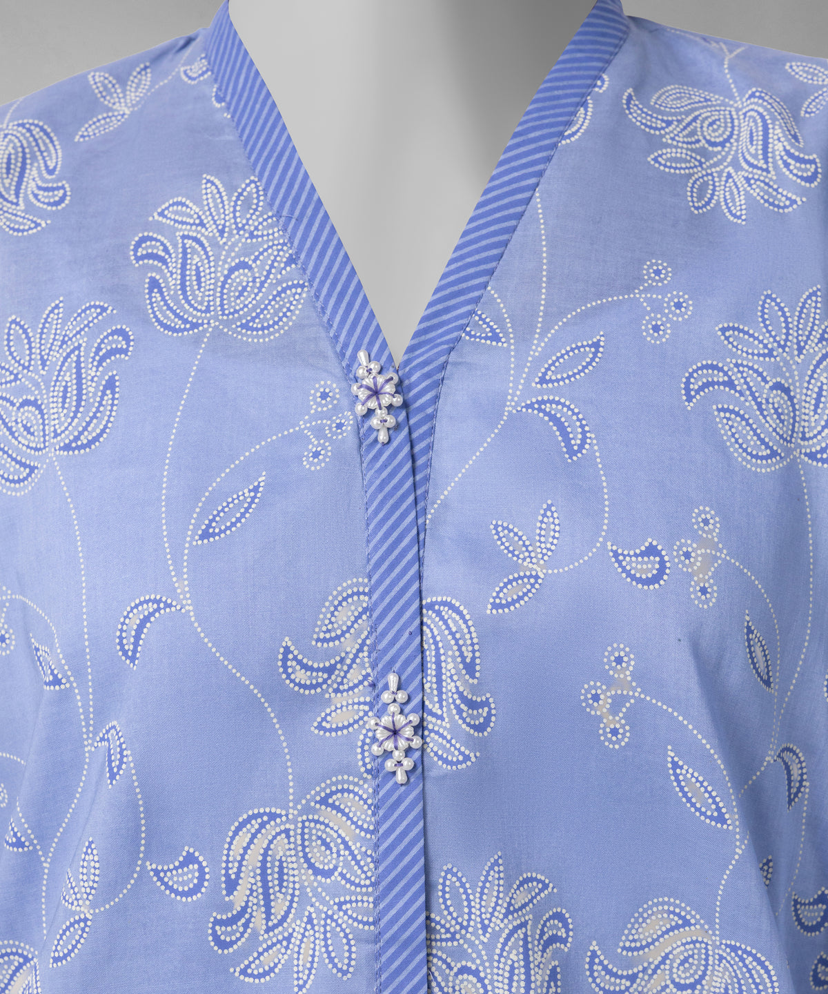 Blue Embroidered Liminal Unstitched 3Pc