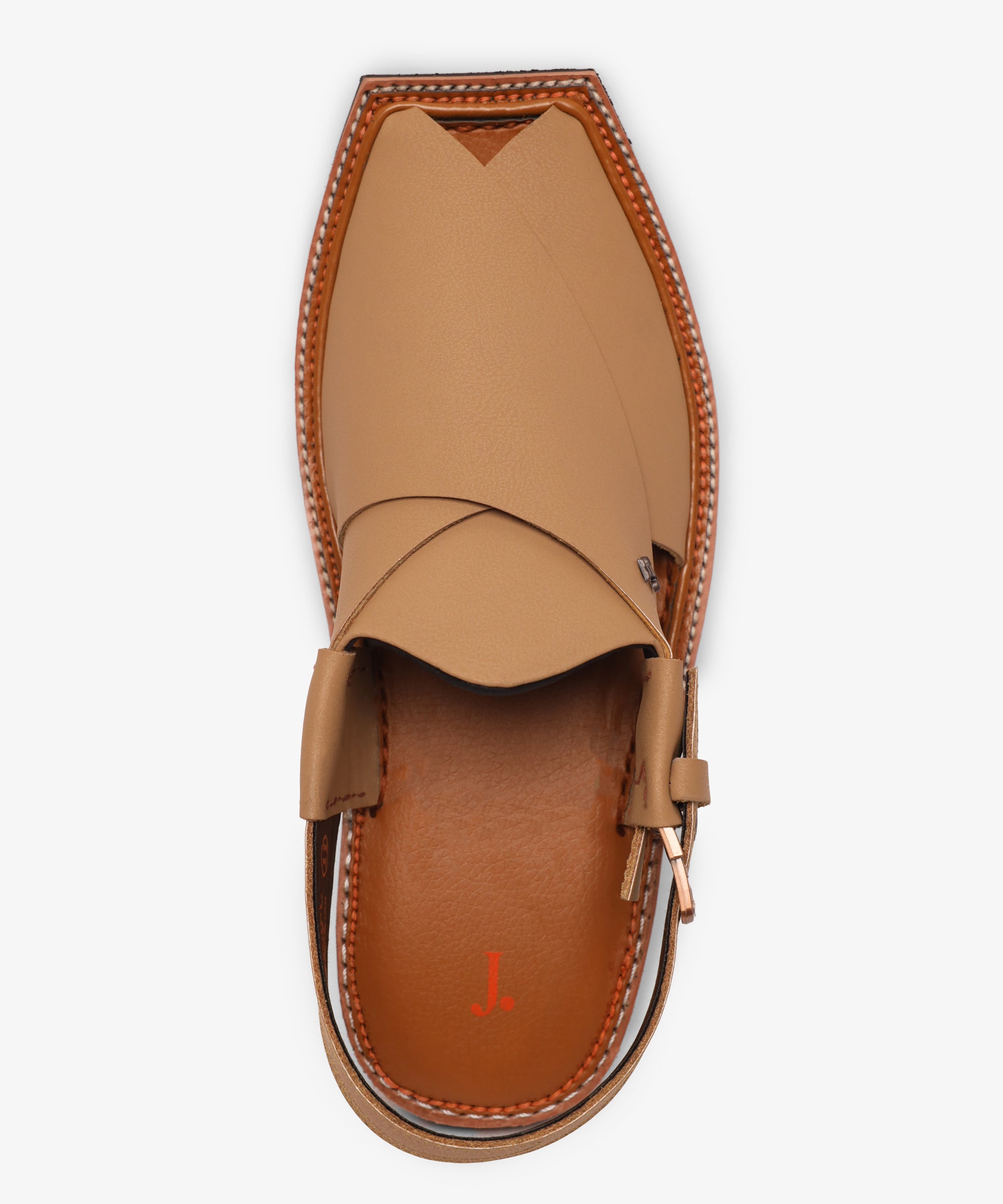 Brown Plain Peshawari Sandals
