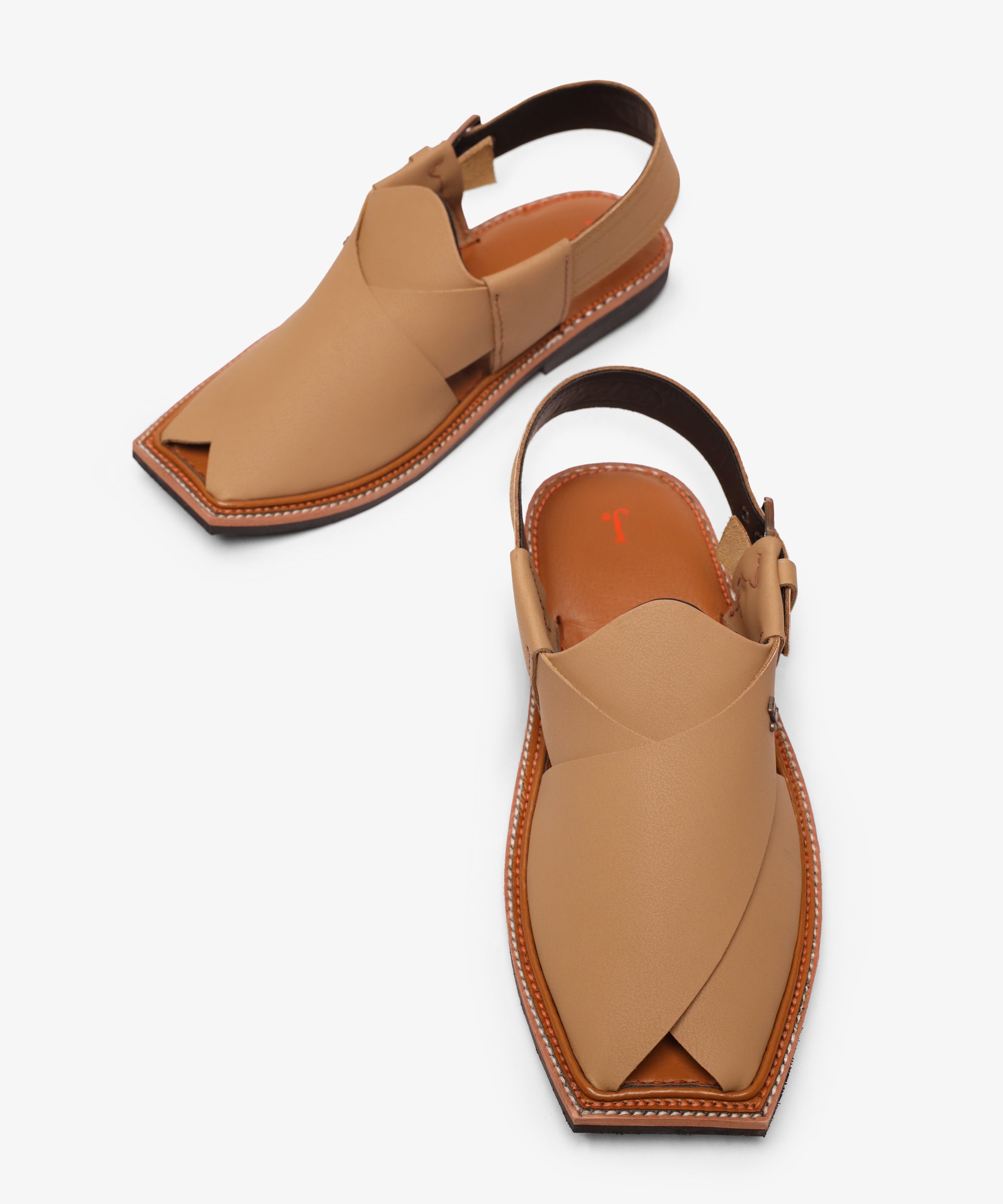 Brown Plain Peshawari Sandals