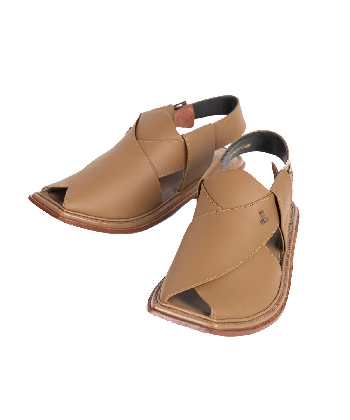 BROWN HIGH CHROME PESHAWARI SANDALS