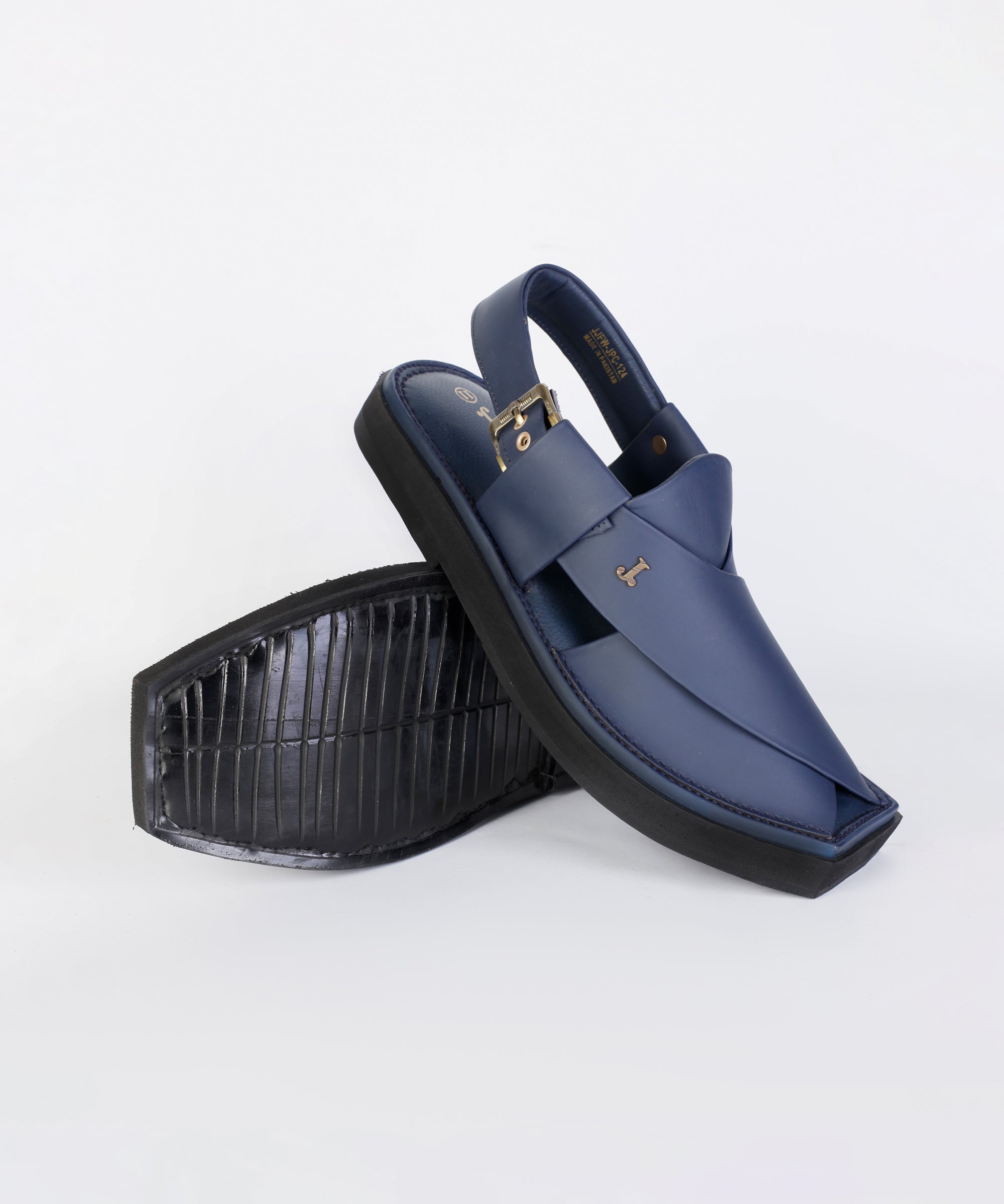 BLUE PESHAWARI SANDALS