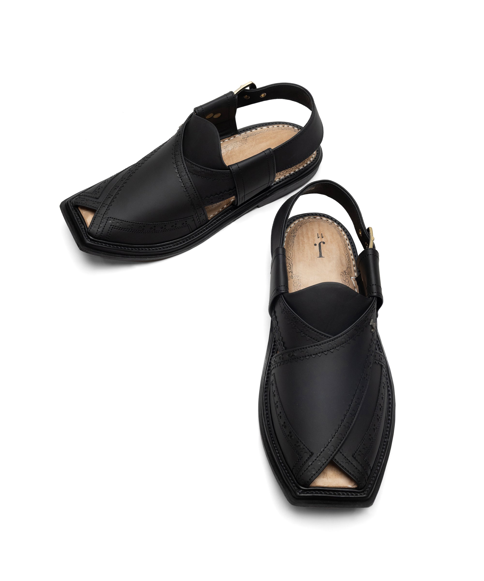 BLUE PLAIN PESHAWARI SANDALS