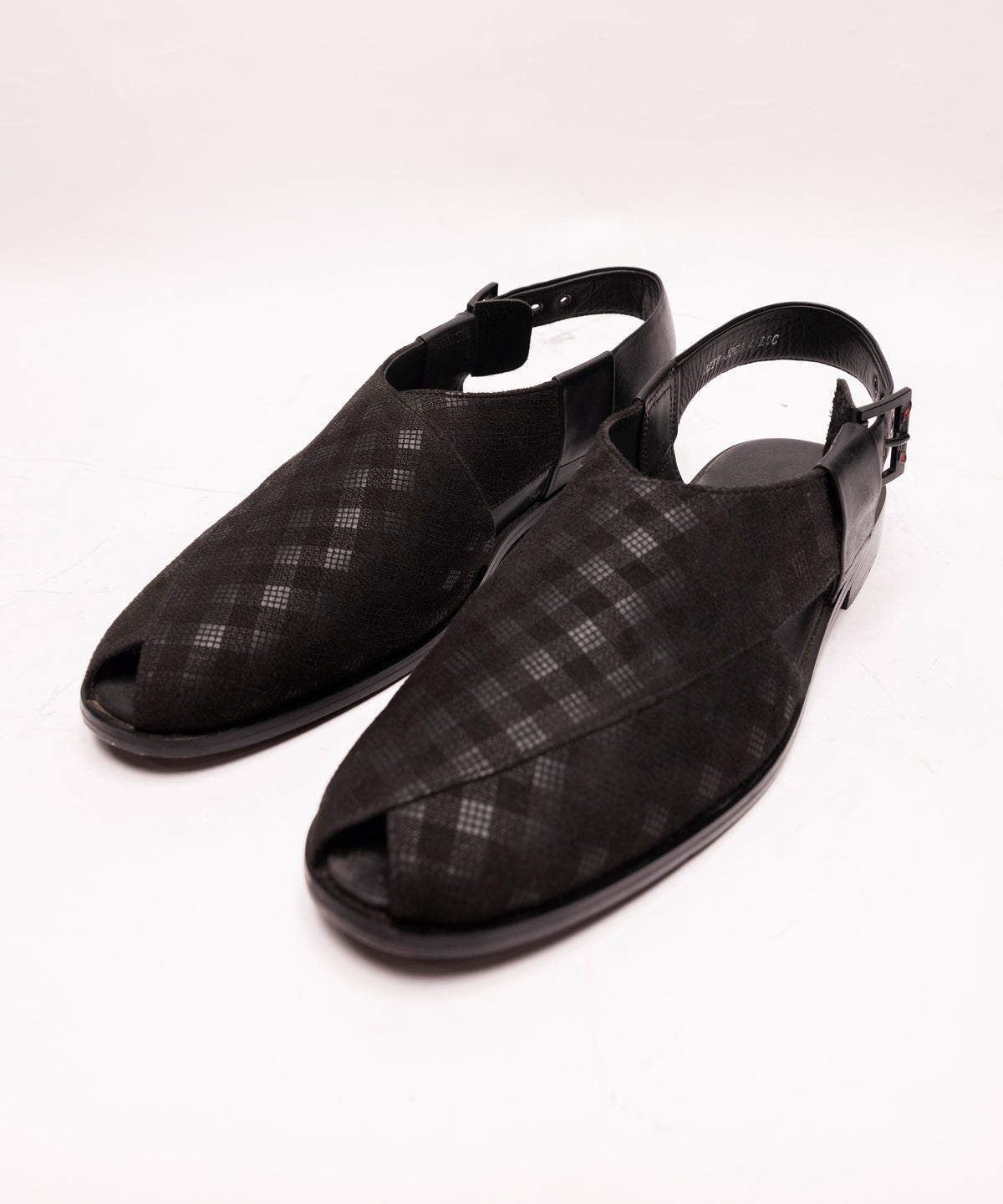 BLACK PESHAWARI SANDALS