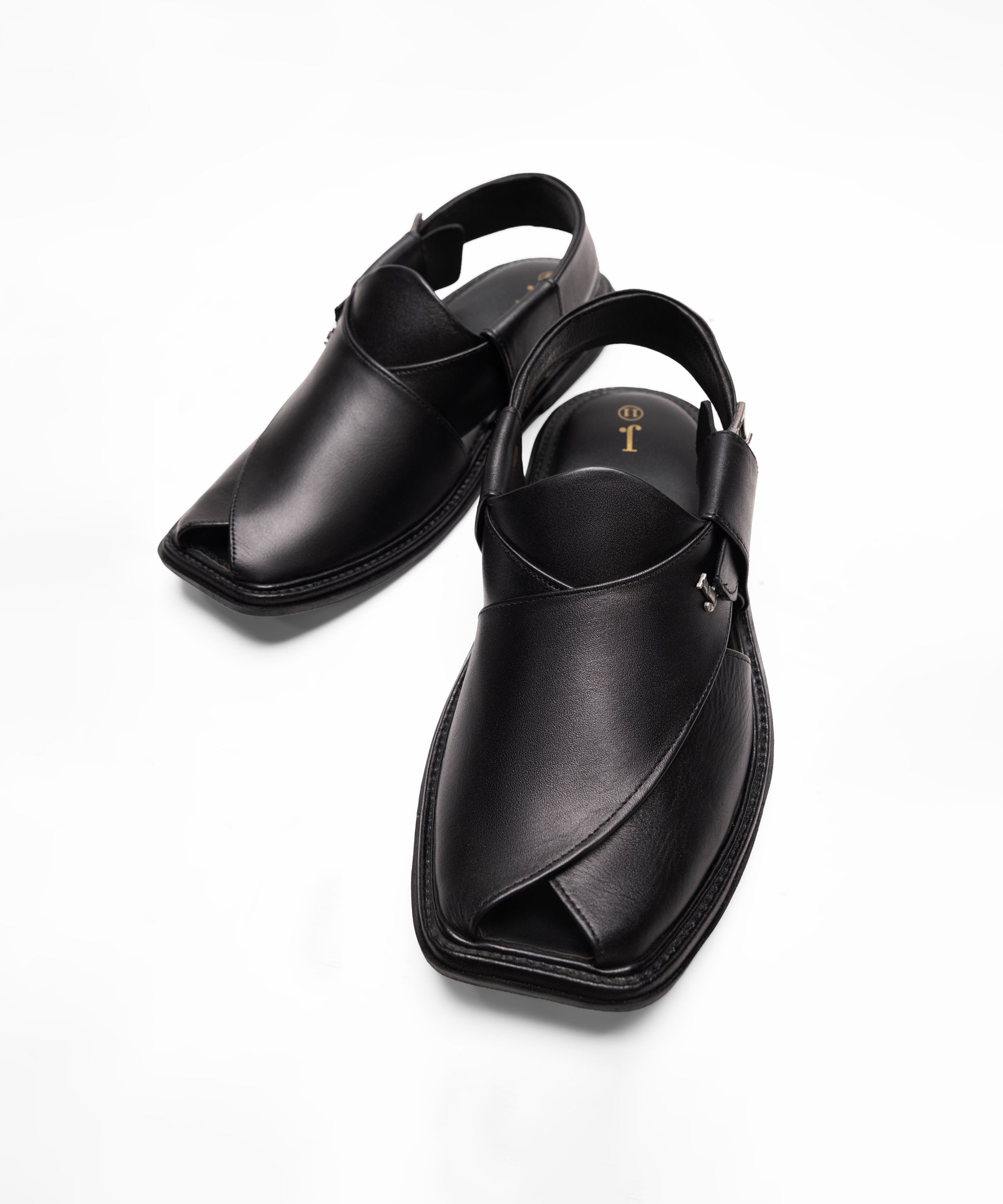 BLACK PESHAWARI SANDALS