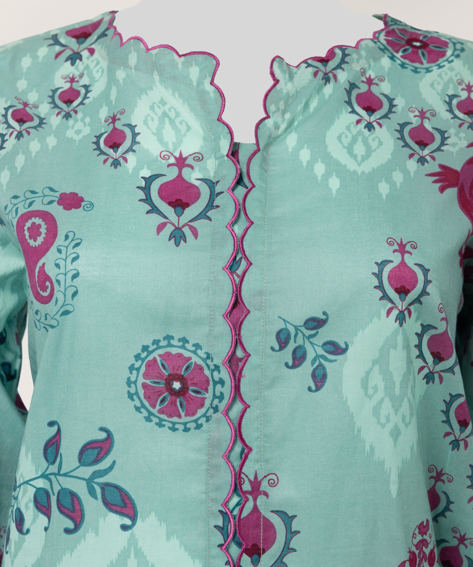 Green Lawn Printed Kurta