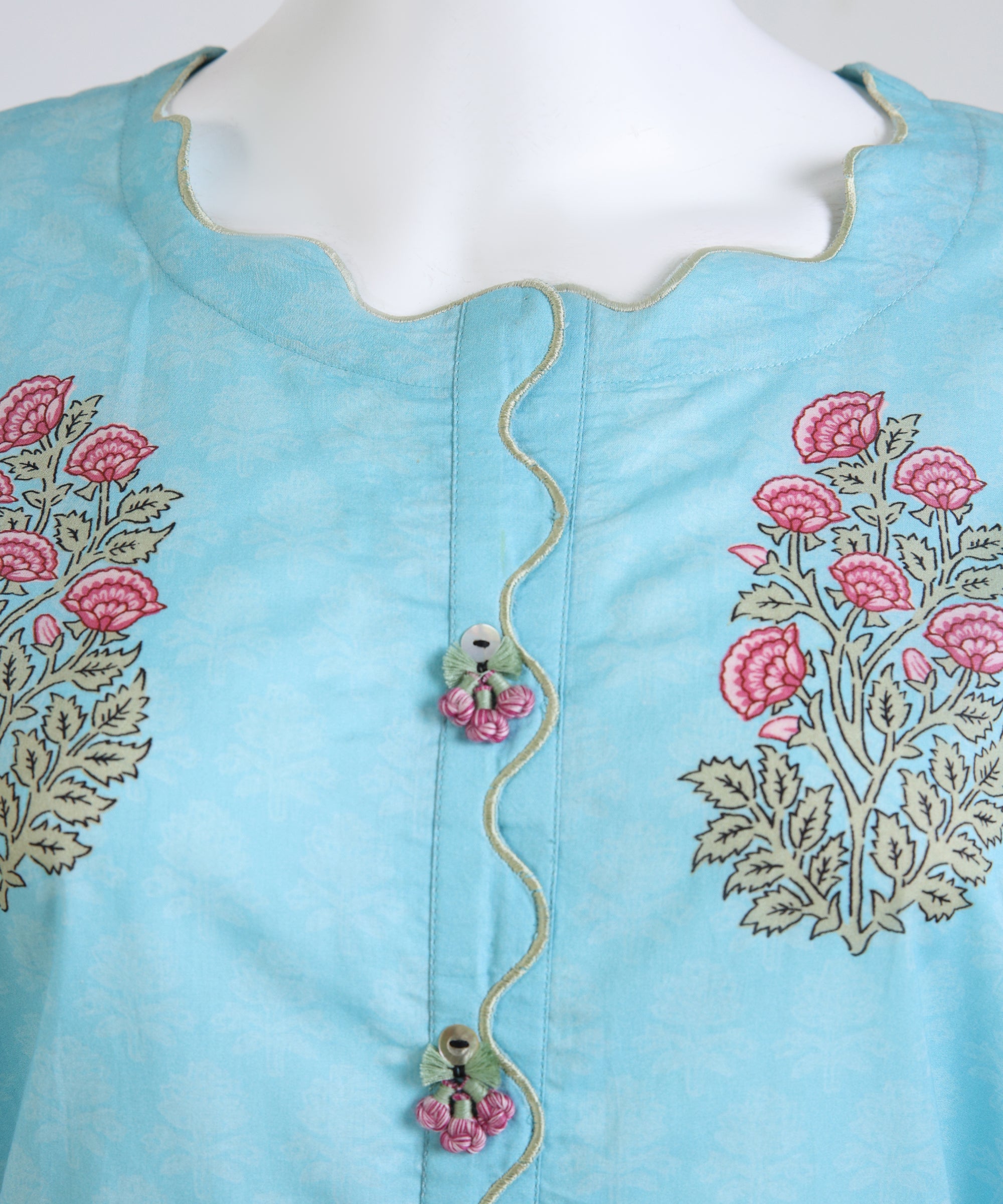 Blue Lawn Digital Printed Kurta