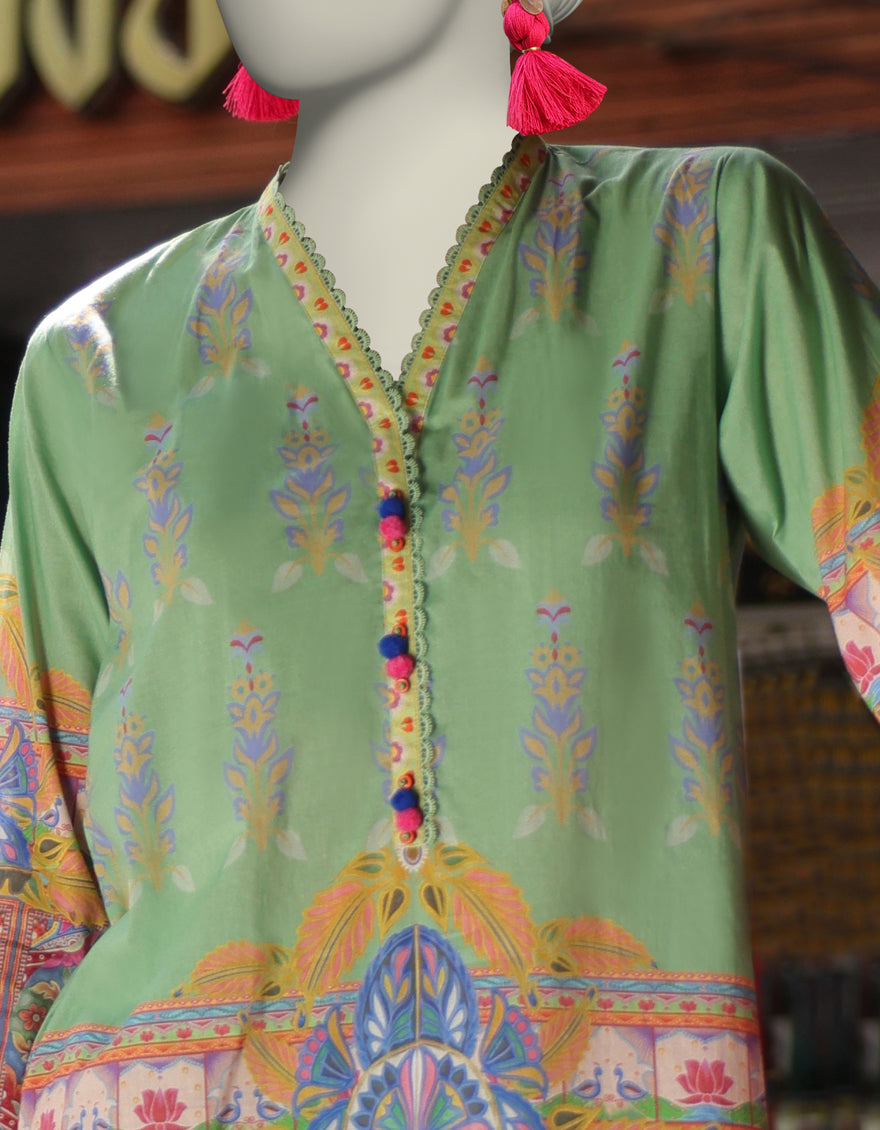 MULTICOLOR LAWN PRINTED UNSTITCHED 2PC | JLAWN-S-JST-25-2028