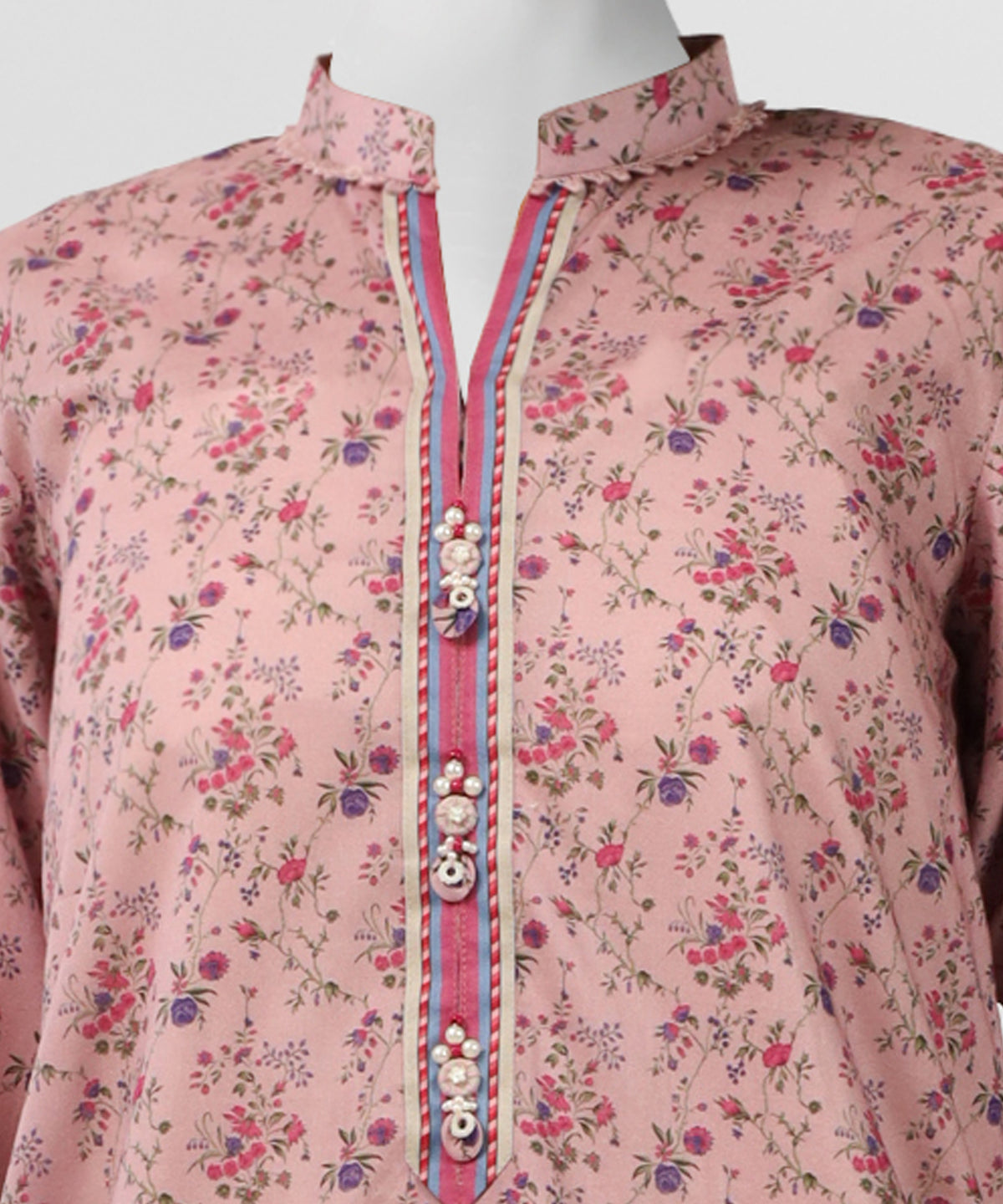 Pink Lawn Embroidered Co-Ord Set