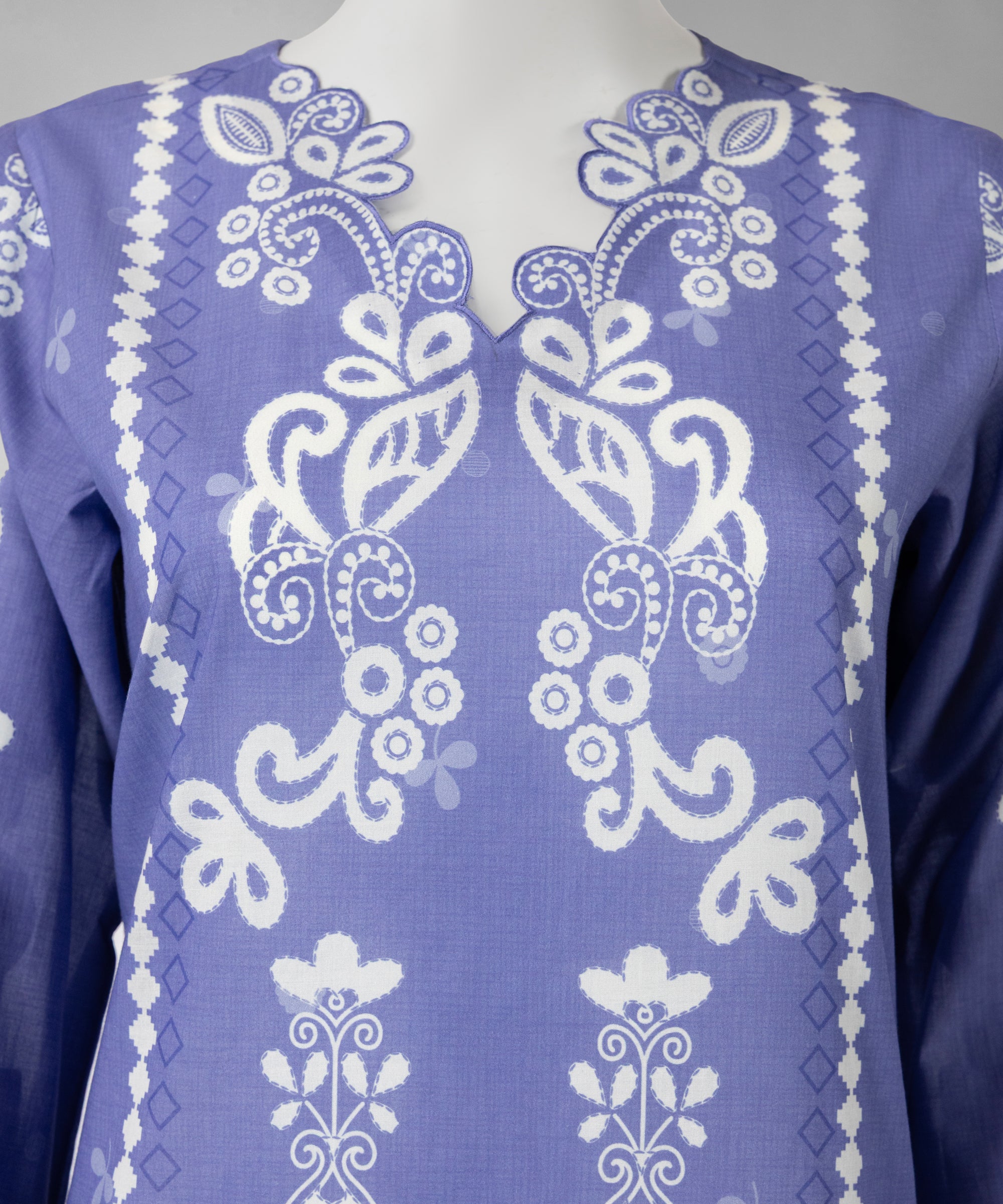 Purple Lawn Digital Printed Unstitched 2Pc