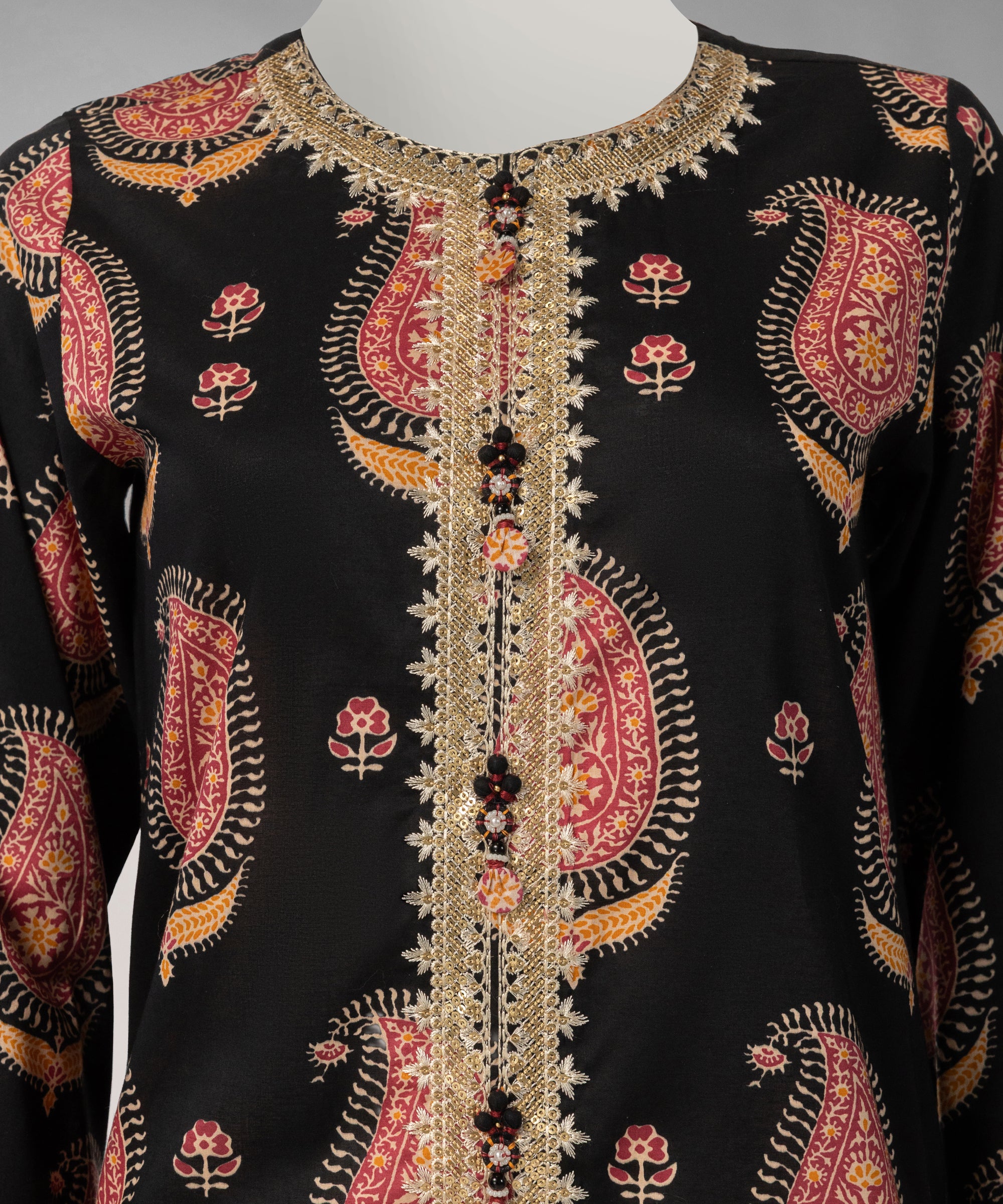 Multicolor Lawn Embroidered Unstitched 2Pc