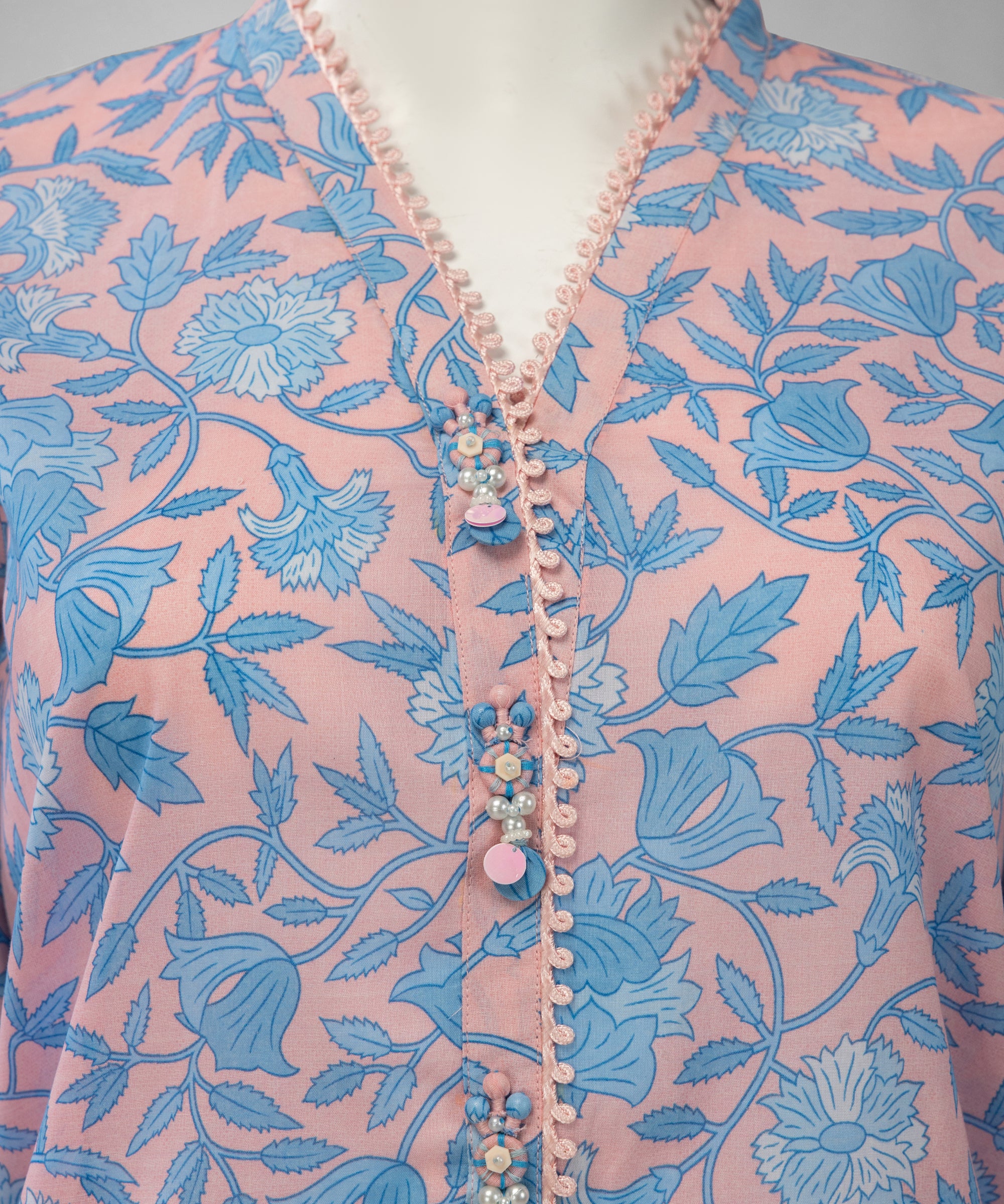 Pink Lawn Printed Unstitched 1Pc