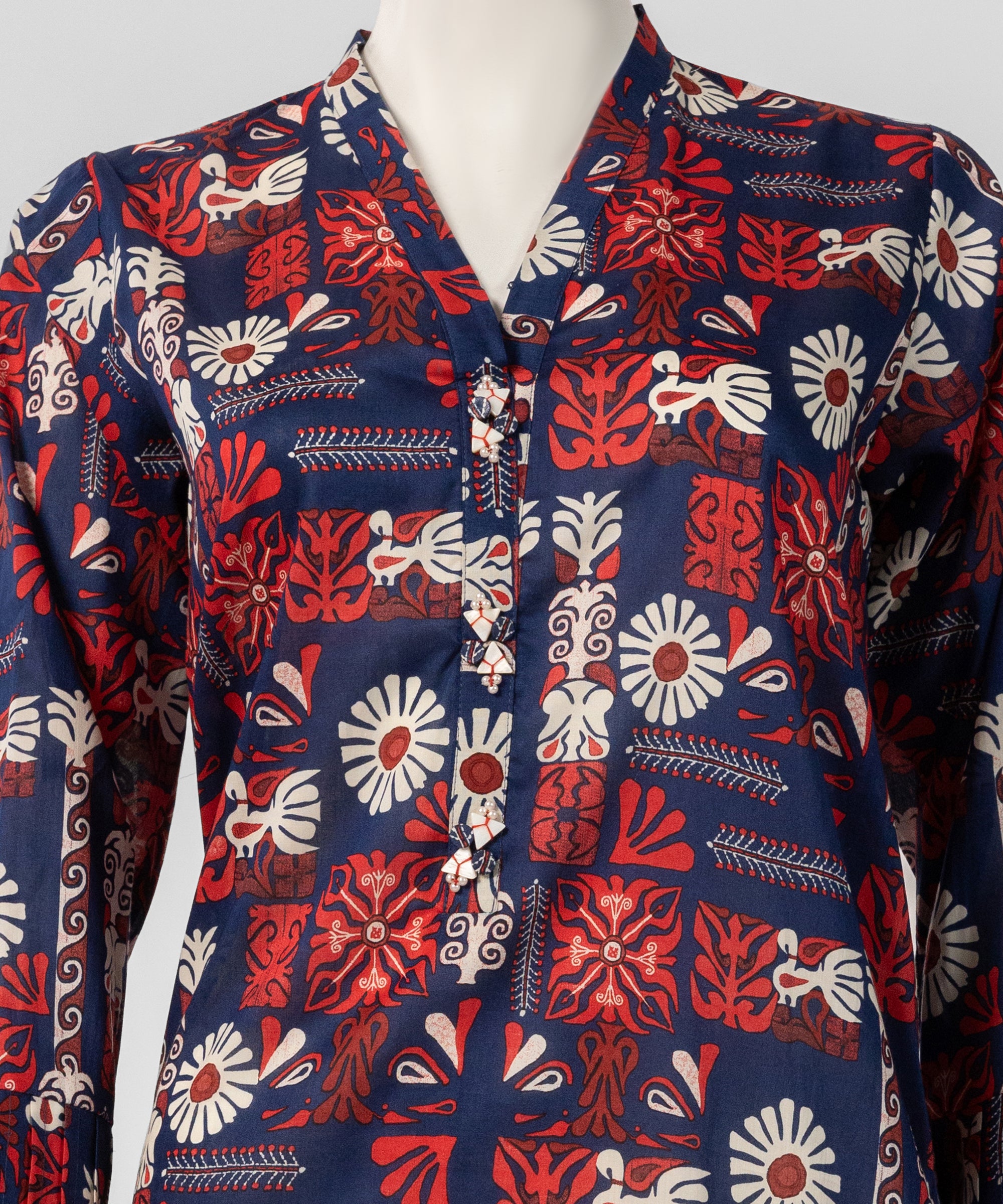 Multicolor Lawn Printed Unstitched 1Pc