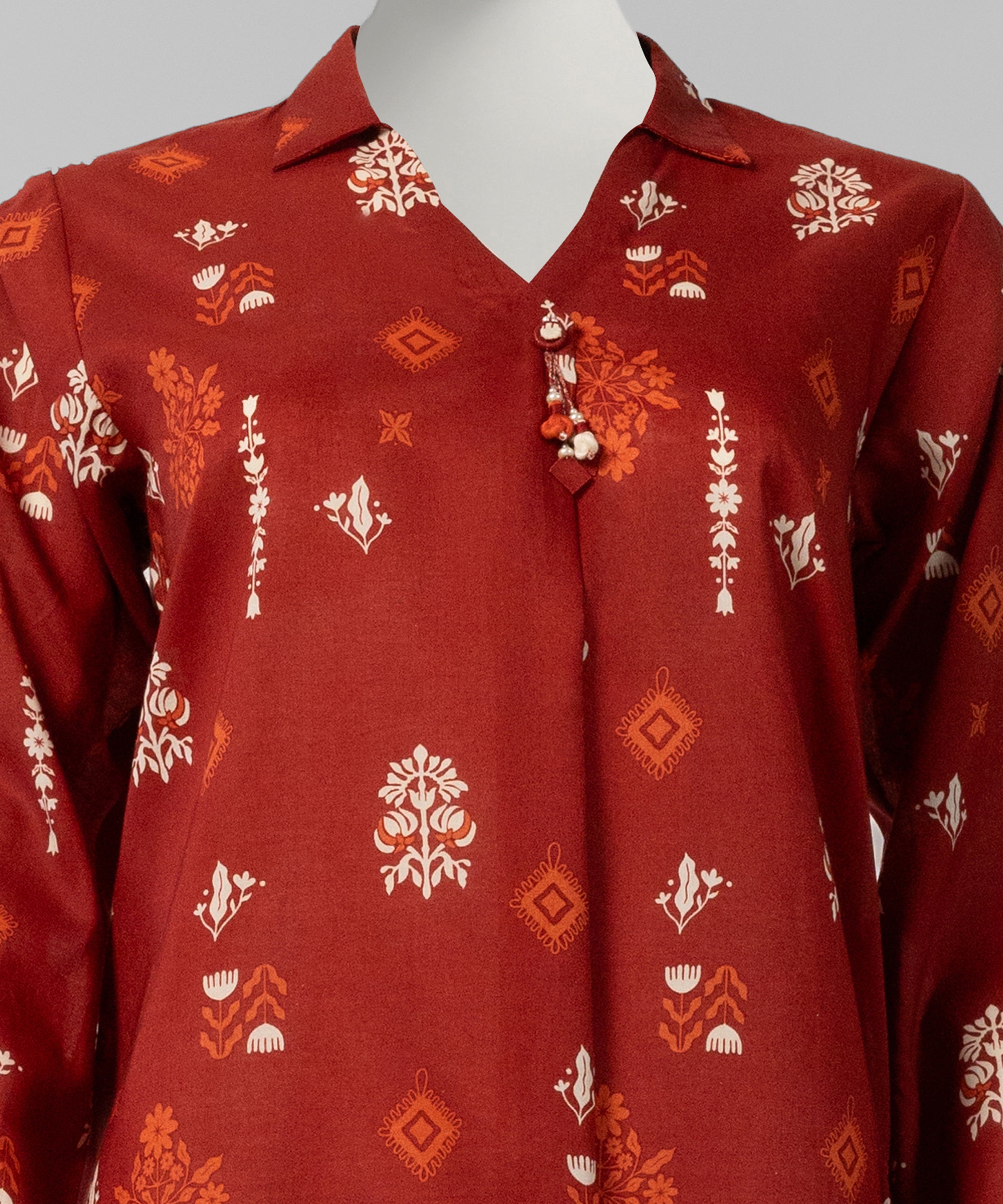 Multicolor Lawn Printed Unstitched 1Pc