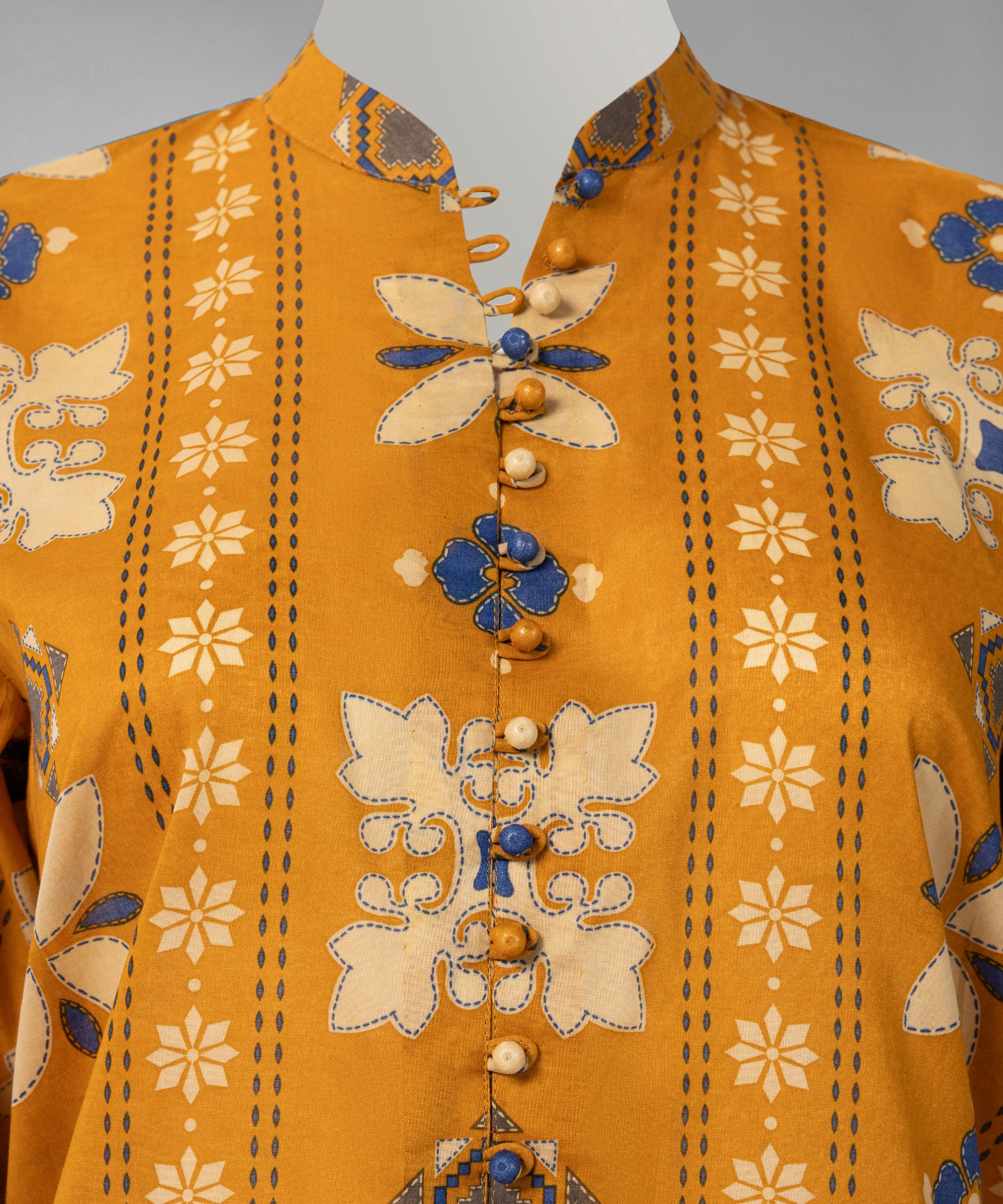 Yellow Lawn Printed Unstitched 1Pc