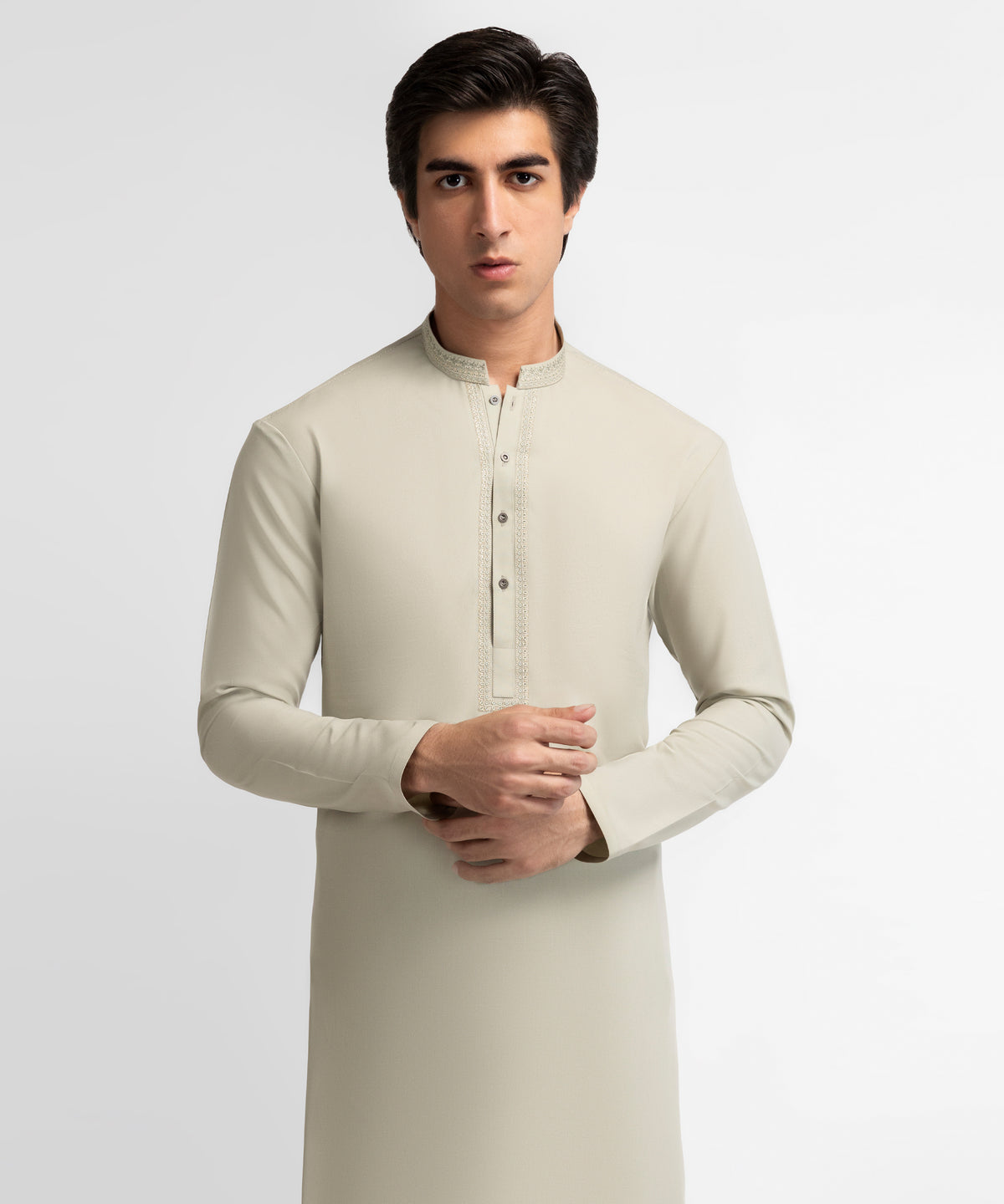 SAGE GREEN SEMI-FORMAL KURTA TROUSERS