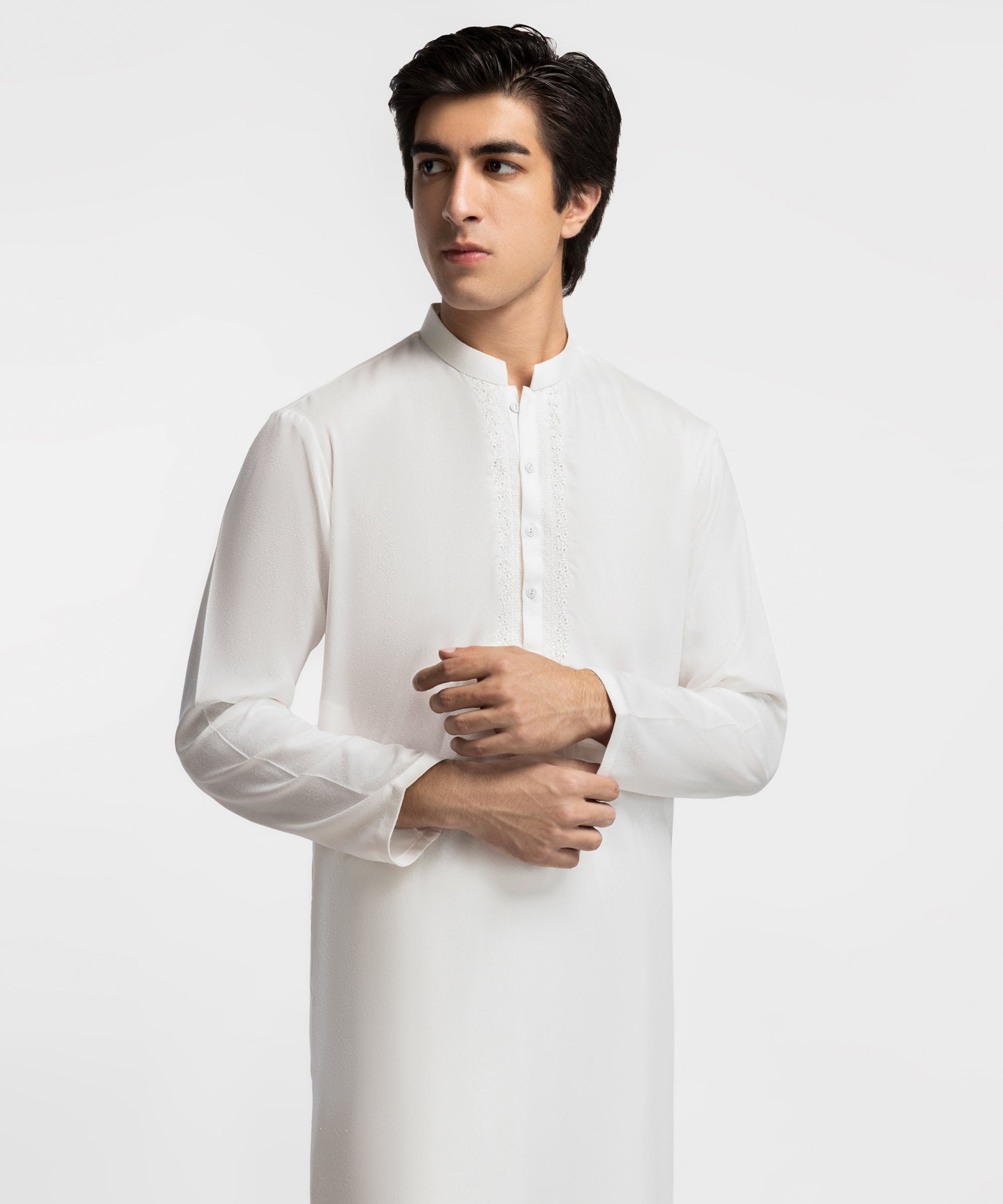 OFF WHITE FORMAL KAMEEZ SHALWAR