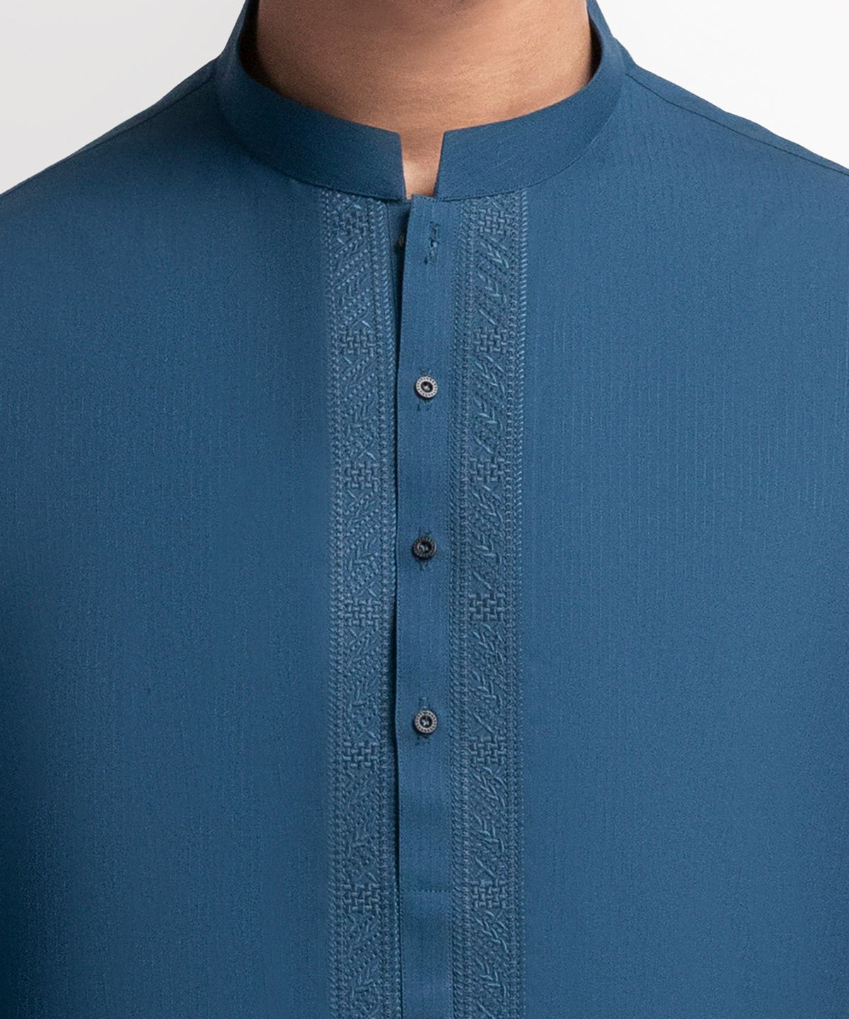 TEAL SEMI-FORMAL KURTA TROUSERS