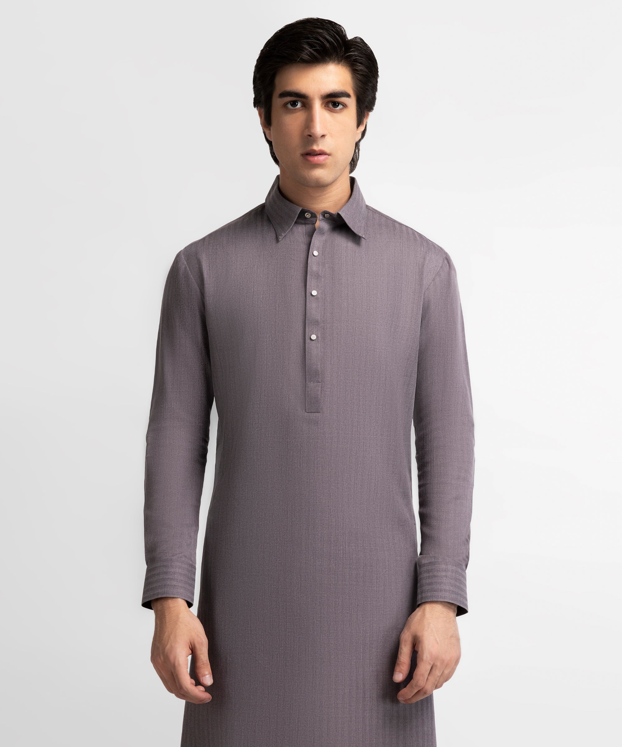 DULL PURPLE PLAIN KAMEEZ SHALWAR