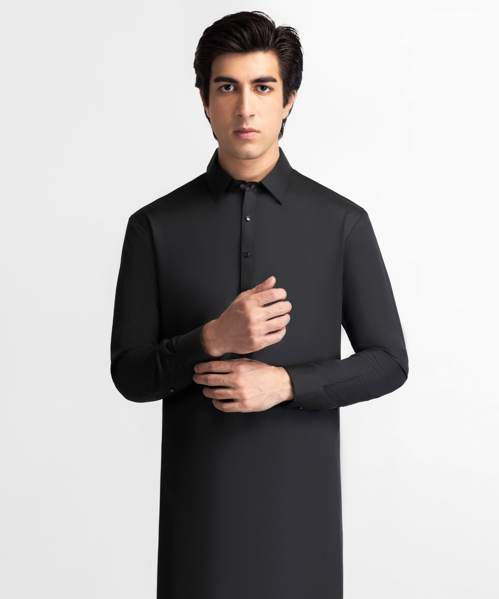 BLACK CASUAL KAMEEZ SHALWAR