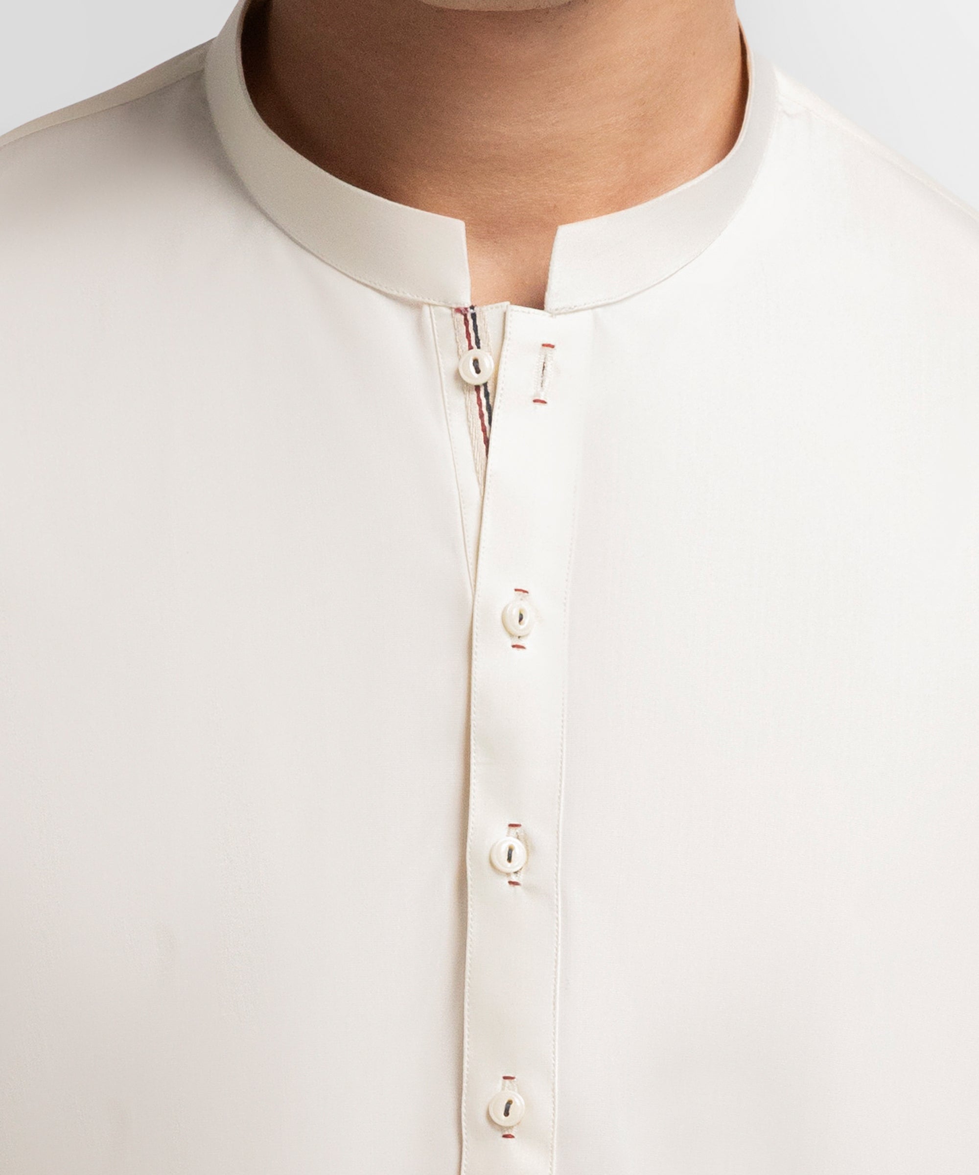 Cream Semi-Formal Kameez Shalwar
