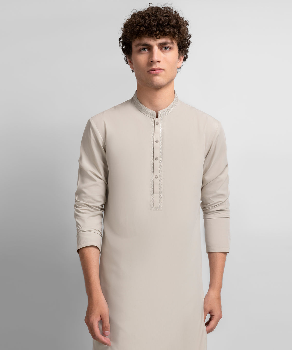 Sand Semi-Formal Kameez Shalwar