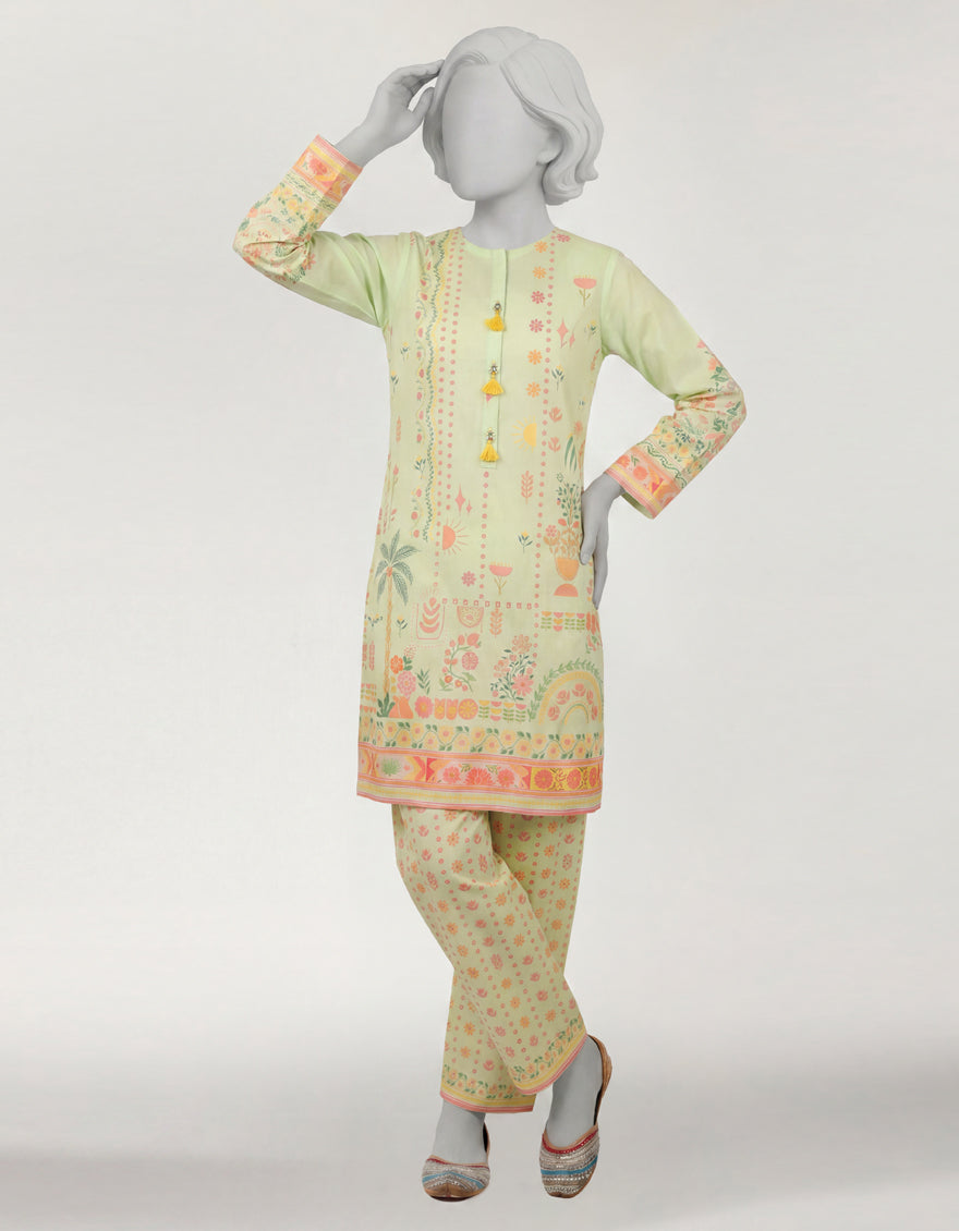 GREEN LAWN DIGITAL PRINTED STITCHED 2PC