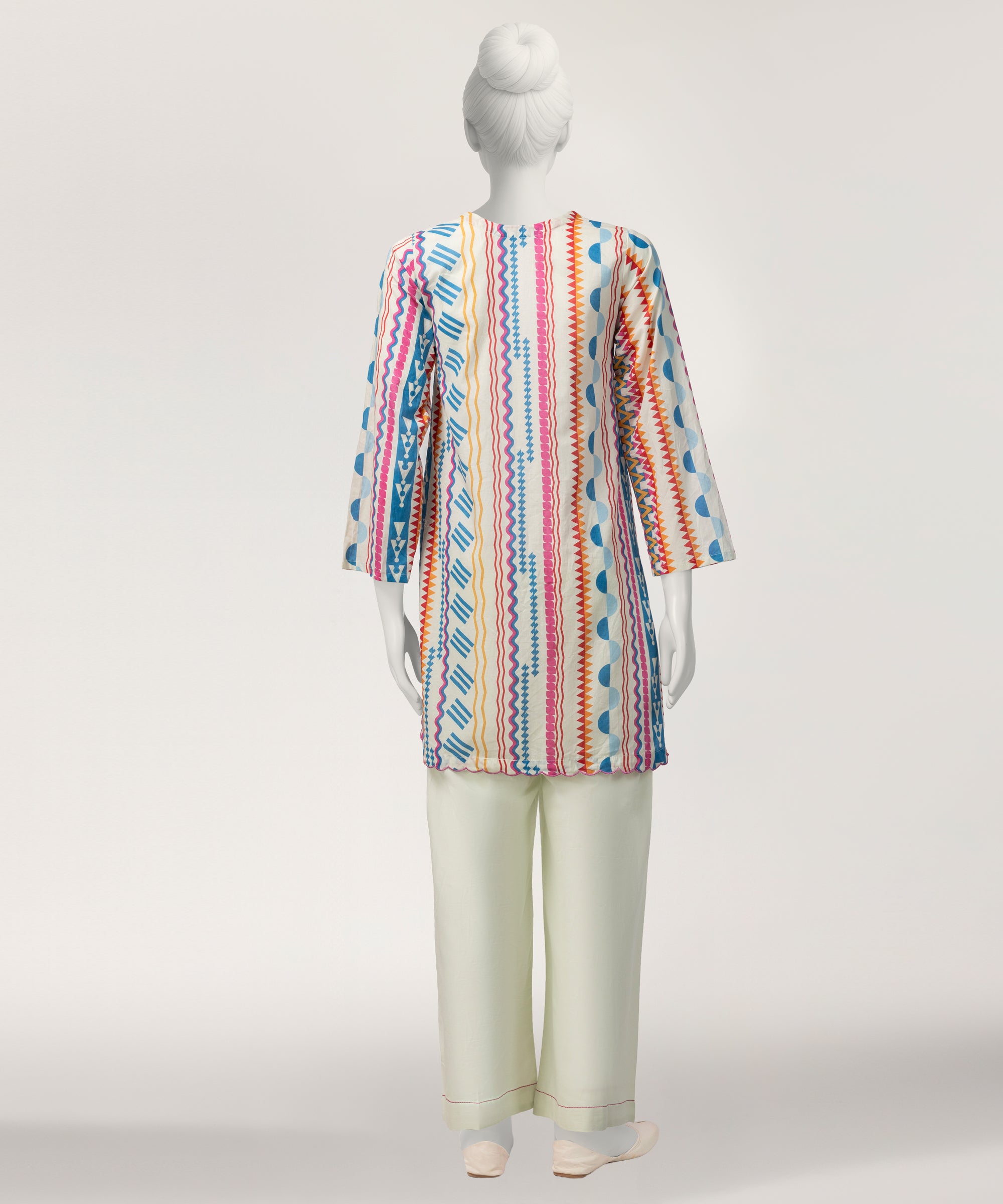 Multicolor Lawn Printed Stitched 2Pc
