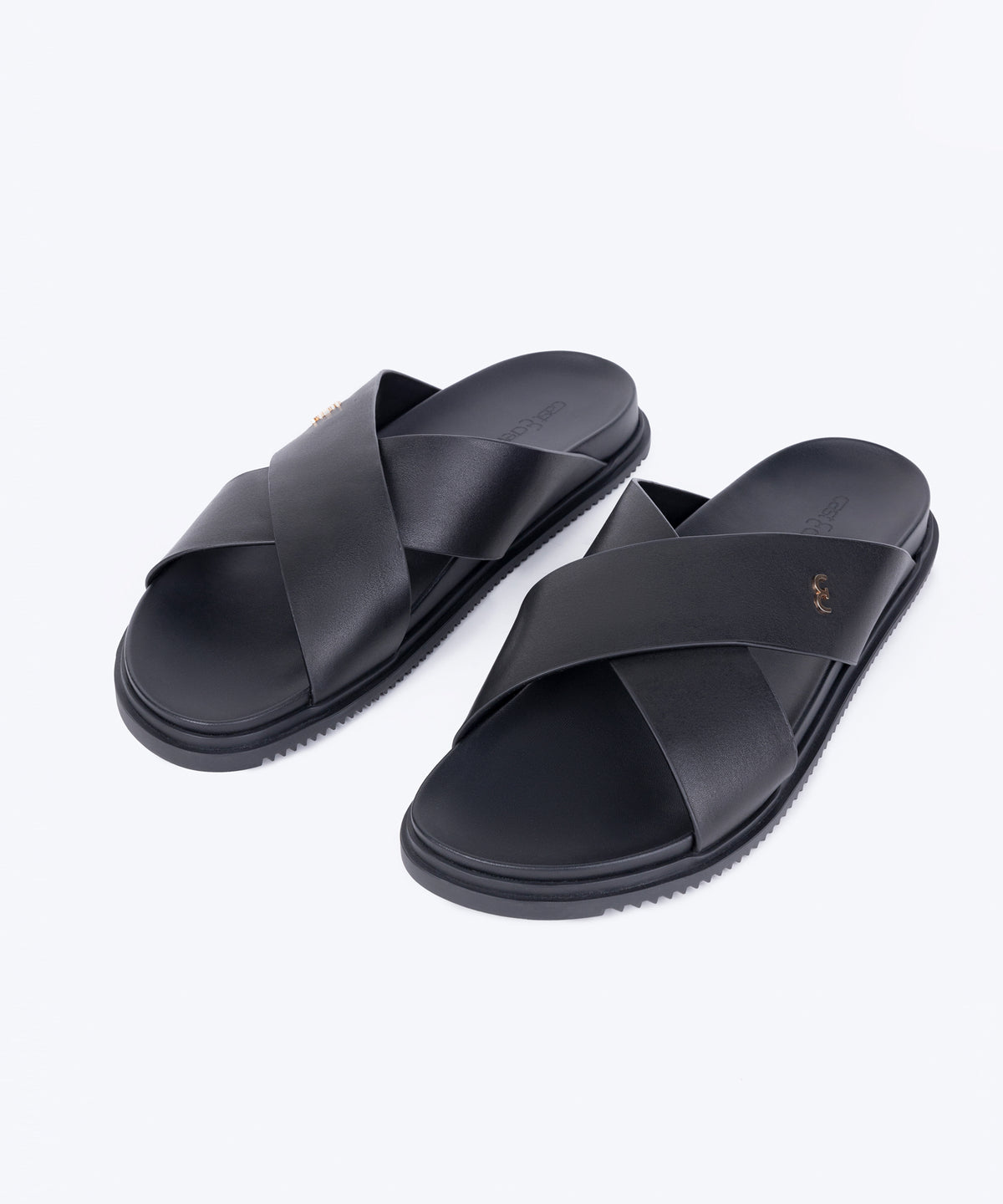 BOGA SLIDES - BLACK SANDALS