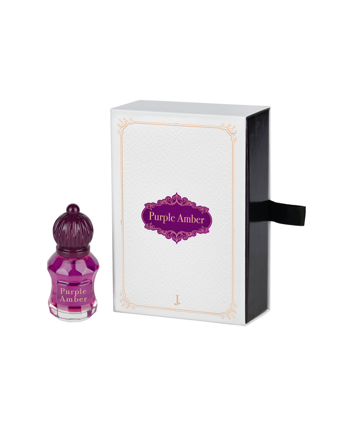 Purple Amber Bottle and Box