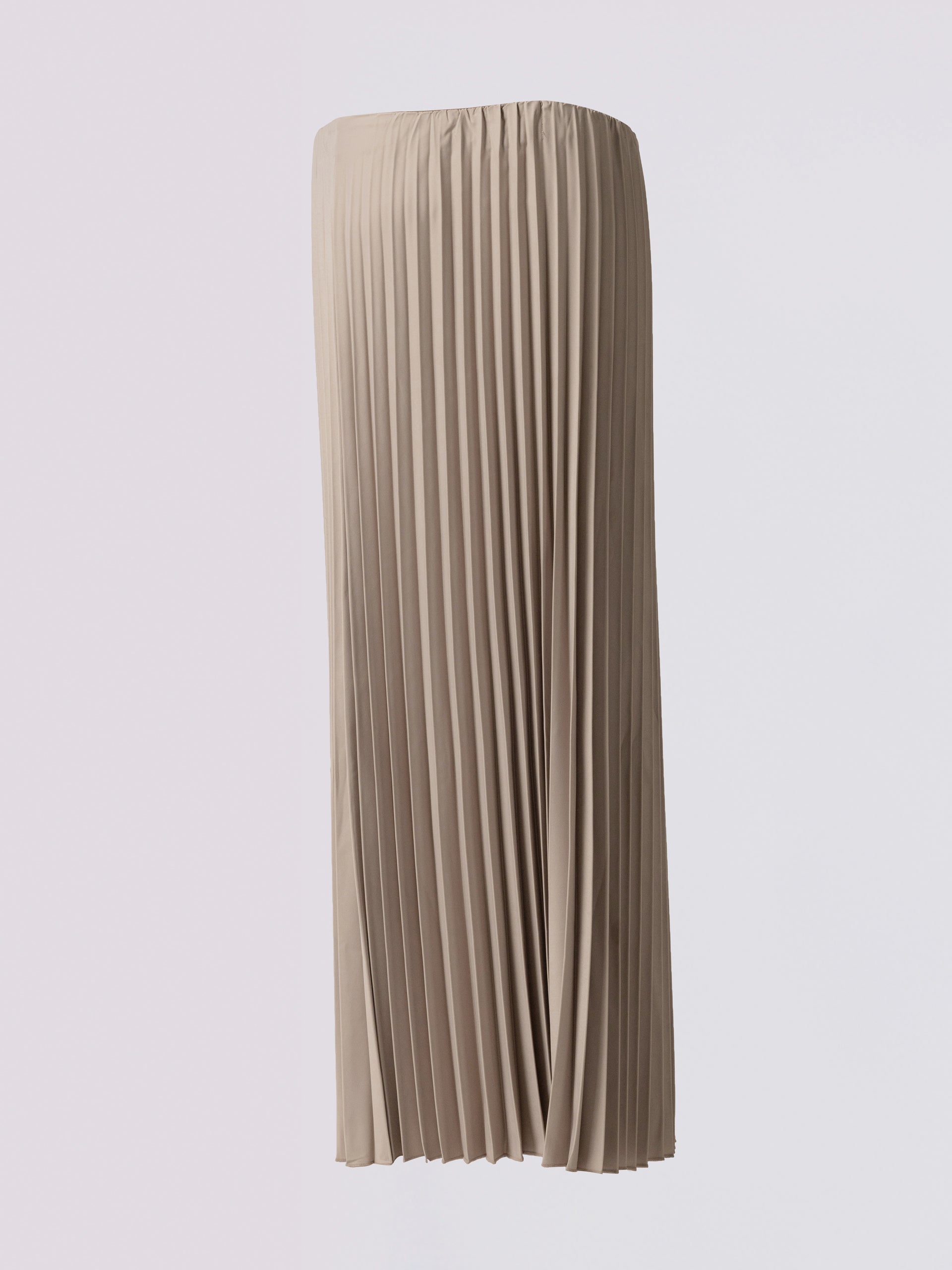 Beige Pleated Skirt
