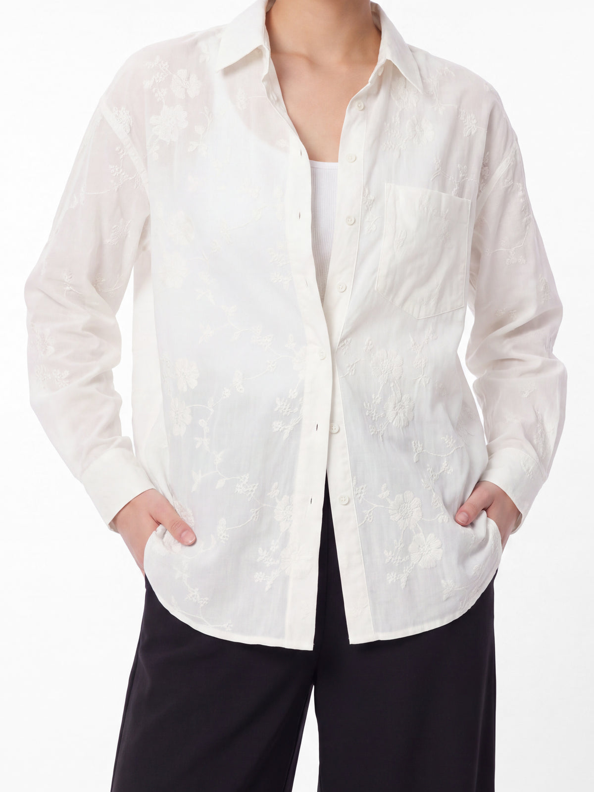 Tonal Floral Shirt