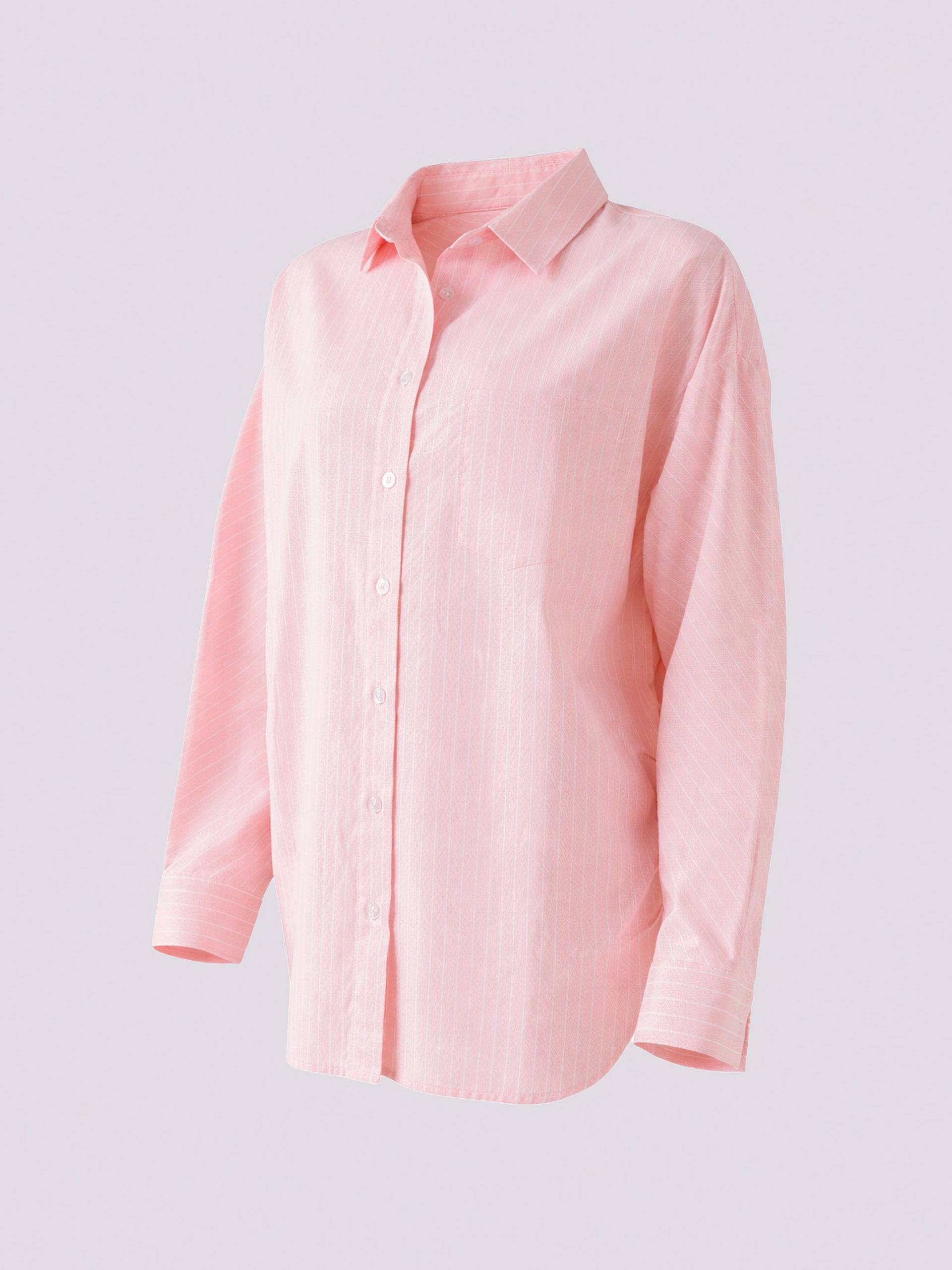 Pastel Pink Classic Longline Shirt