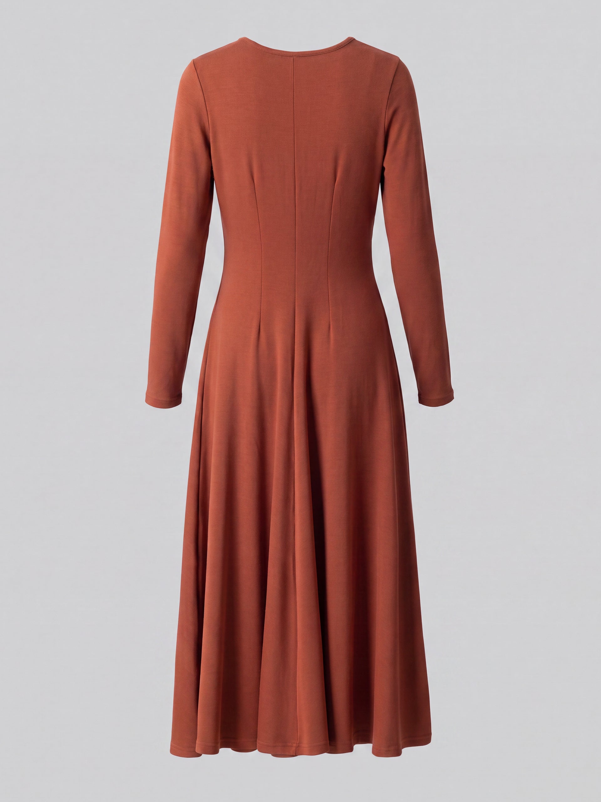 Marsala Fit & Flare Knit Dress