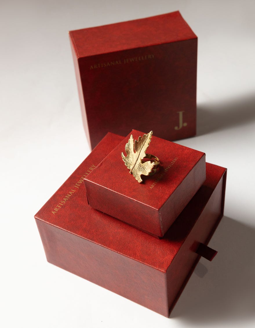 EMBER LEAF RING
