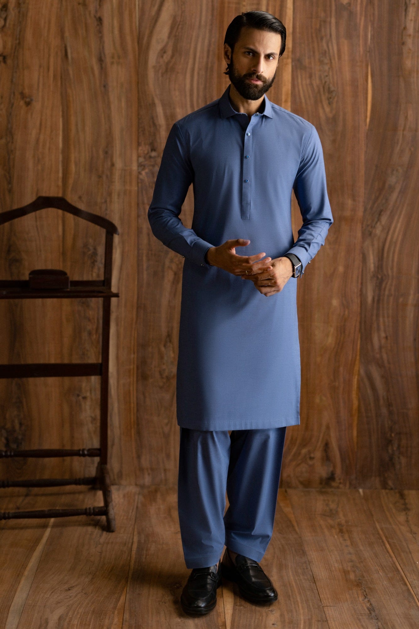 DURHAM - DENIM BLUE EXCLUSIVE KAMEEZ SHALWAR