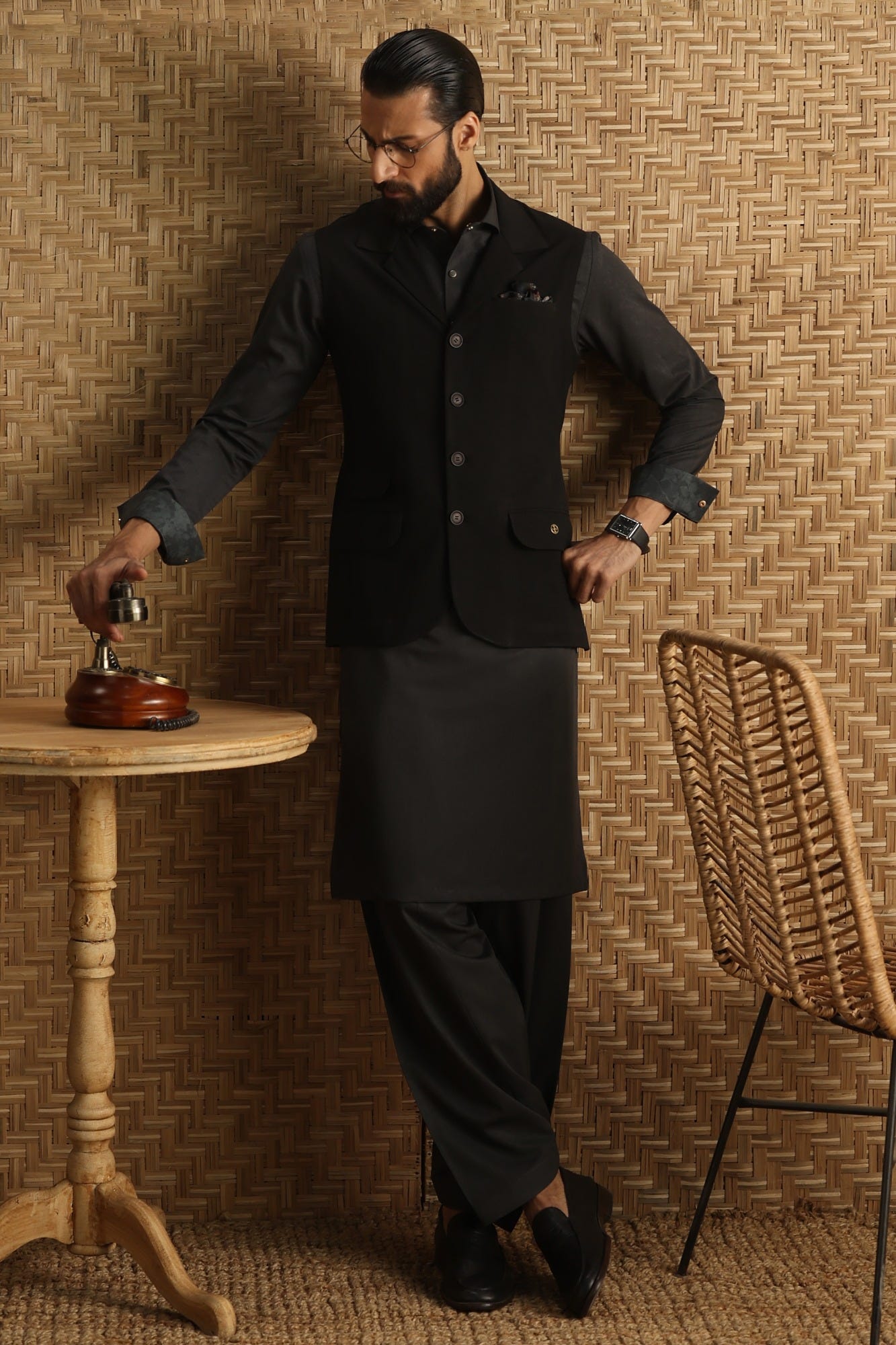 BROOKLYN VEST - BLACK WAISTCOAT