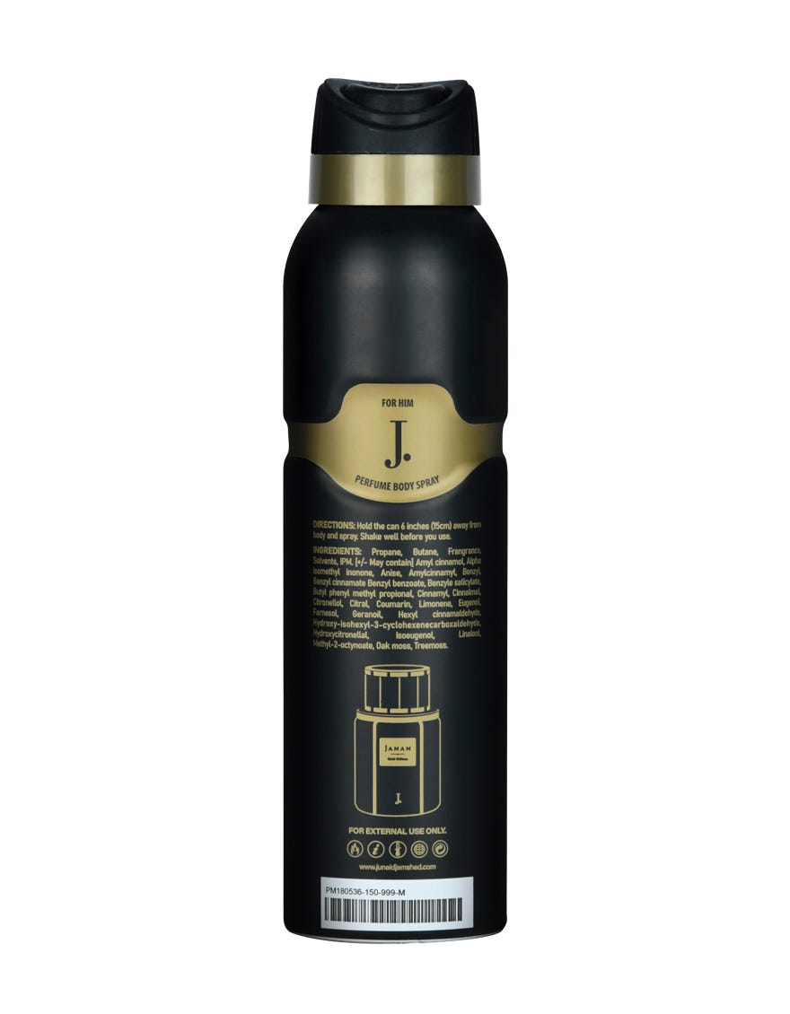 JANAN GOLD POUR HOMME PERFUME BODY SPRAY