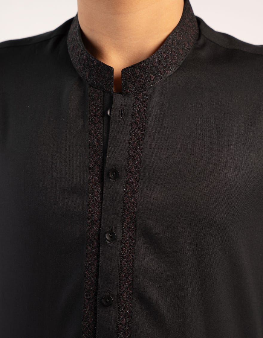 BLACK KURTA