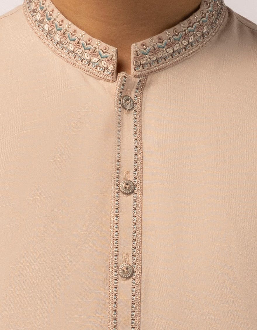 PEACH KURTA TROUSERS