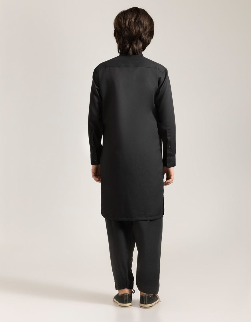 BLACK BLENDED KAMEEZ SHALWAR
