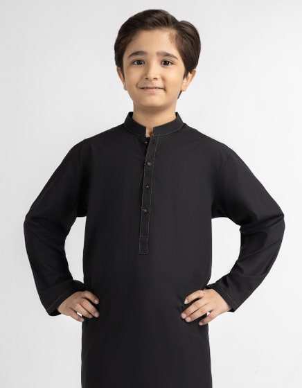 BLACK CASUAL KAMEEZ SHALWAR