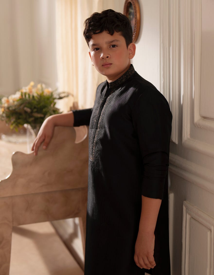 BLACK SPECIAL KURTA