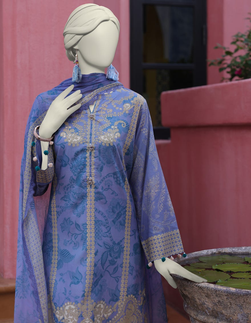 MULTICOLOR LAWN DIGITAL PRINTED UNSTITCHED 2PC | JLAWN-S-JDS-25-1025