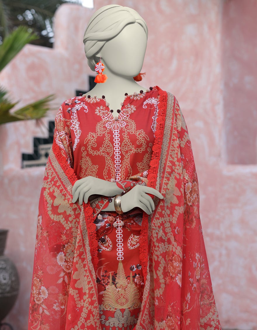 MULTICOLOR LAWN DIGITAL PRINTED UNSTITCHED 2PC | JLAWN-S-JDS-25-1026